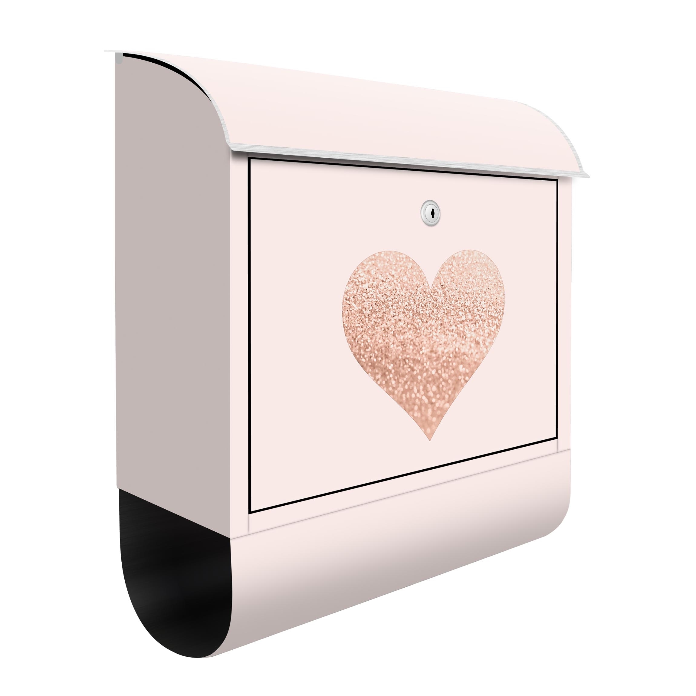 Briefkasten Glitzerndes Herz