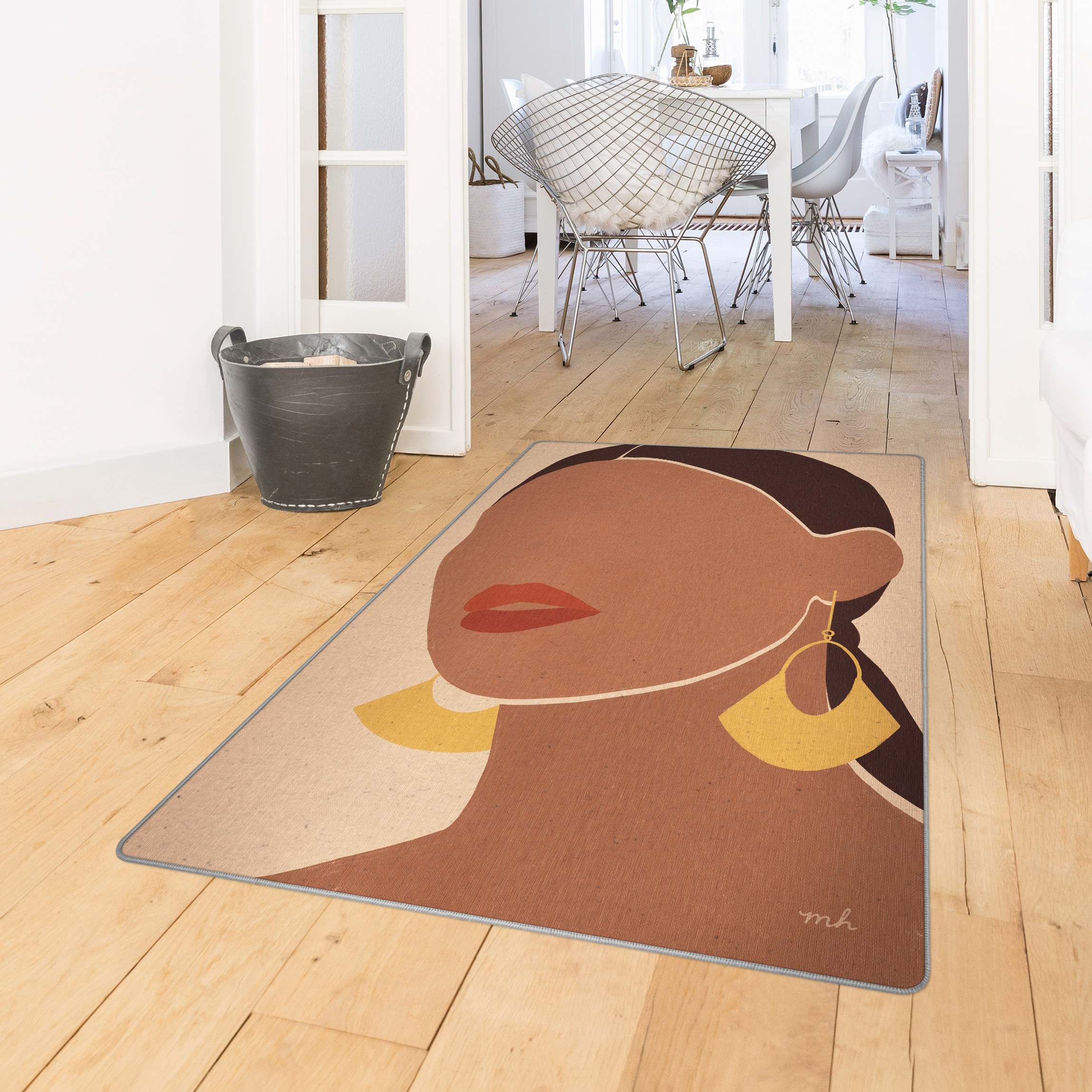 Teppich Goldene Fächer-Ohrringe