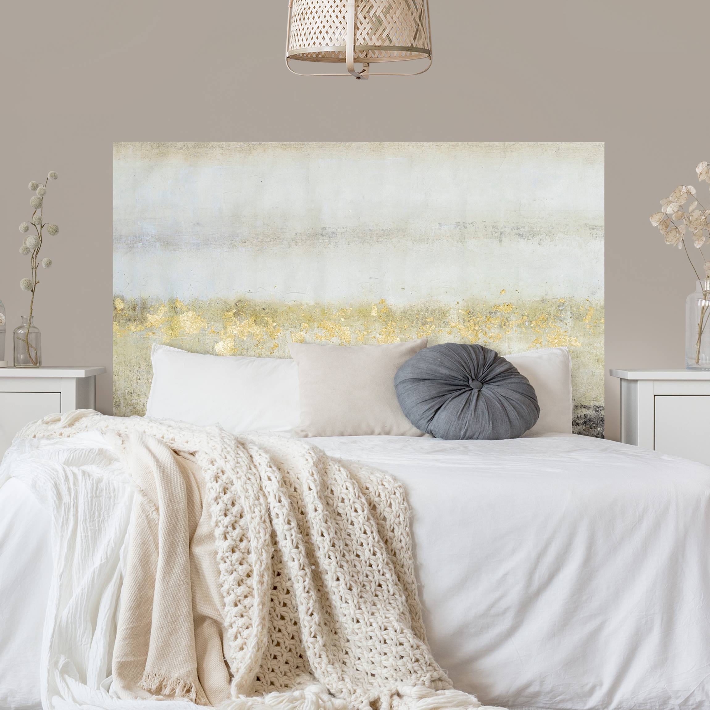 Kopfteil Bett Goldene Farbfelder I