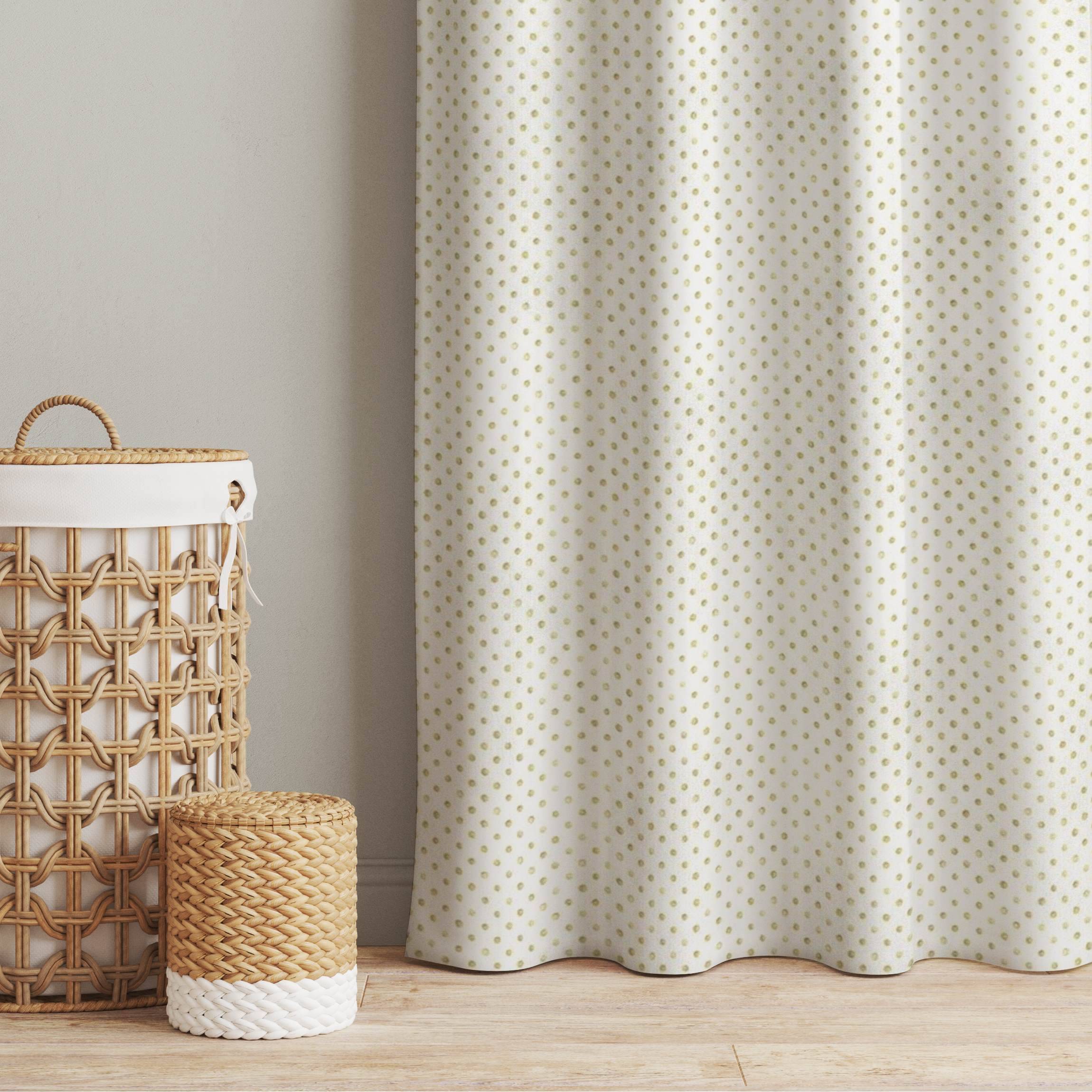 Vorhang Goldenen Polkadots
