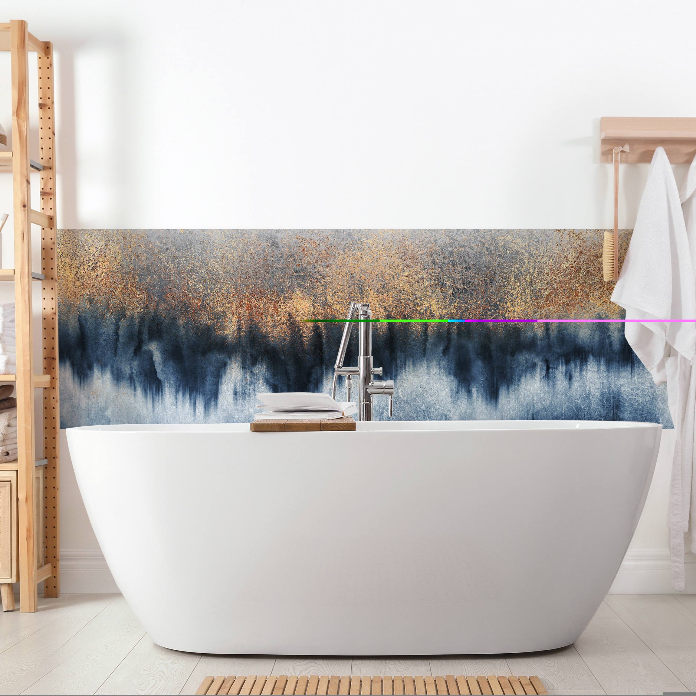 Wandverkleidung Bad Goldener Horizont