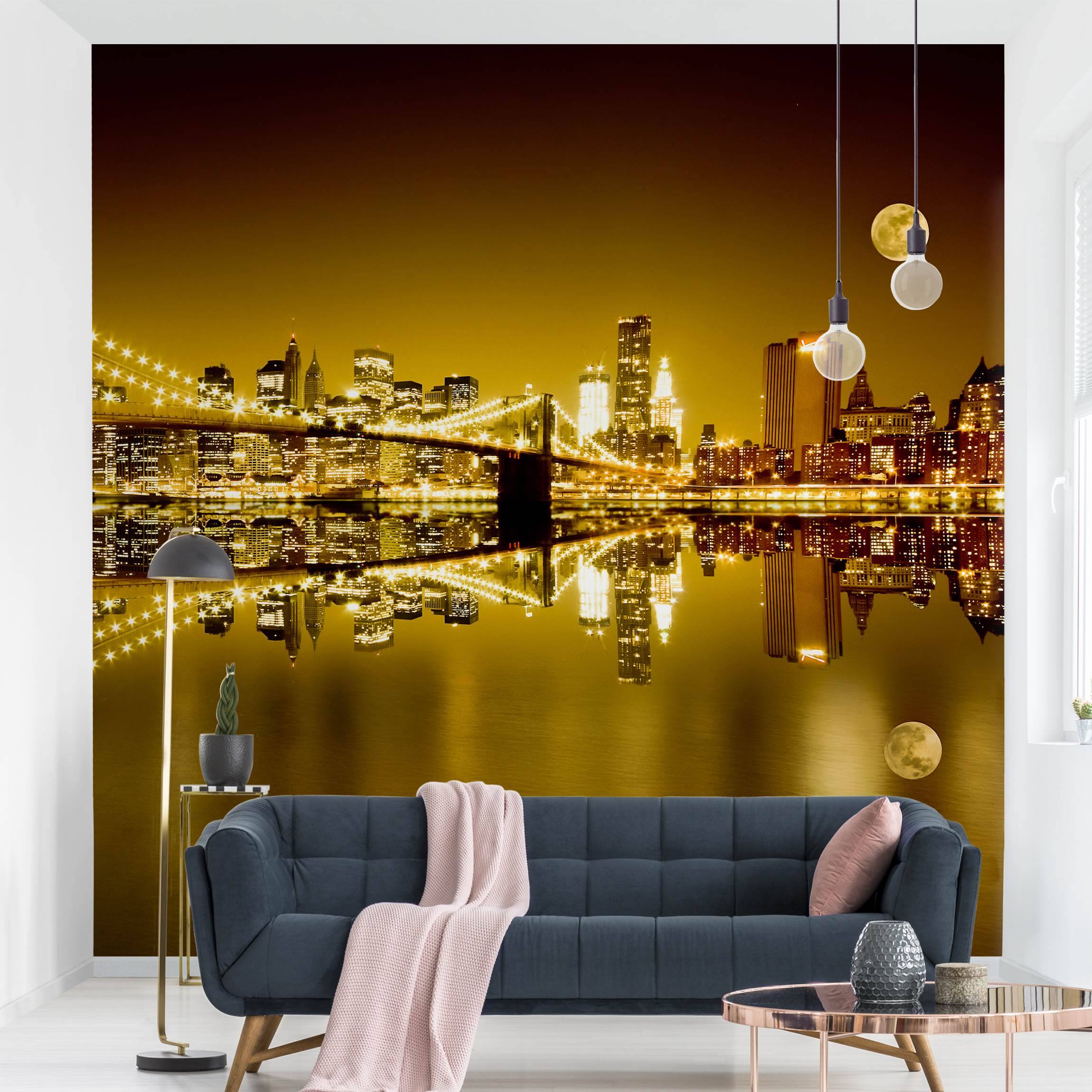 Fototapete Goldenes New York