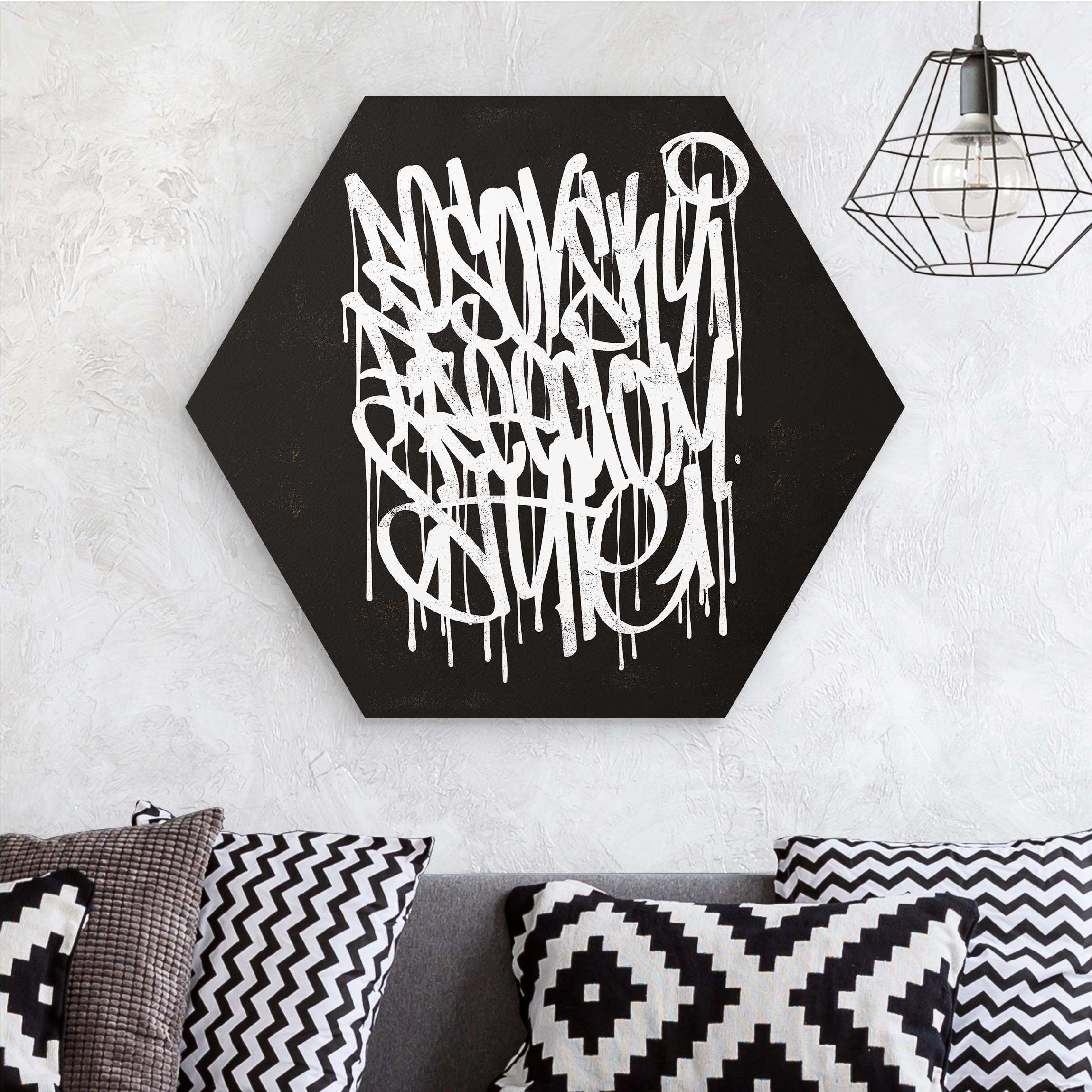 Hexagon-Forexbild Graffiti Art Freedom Style