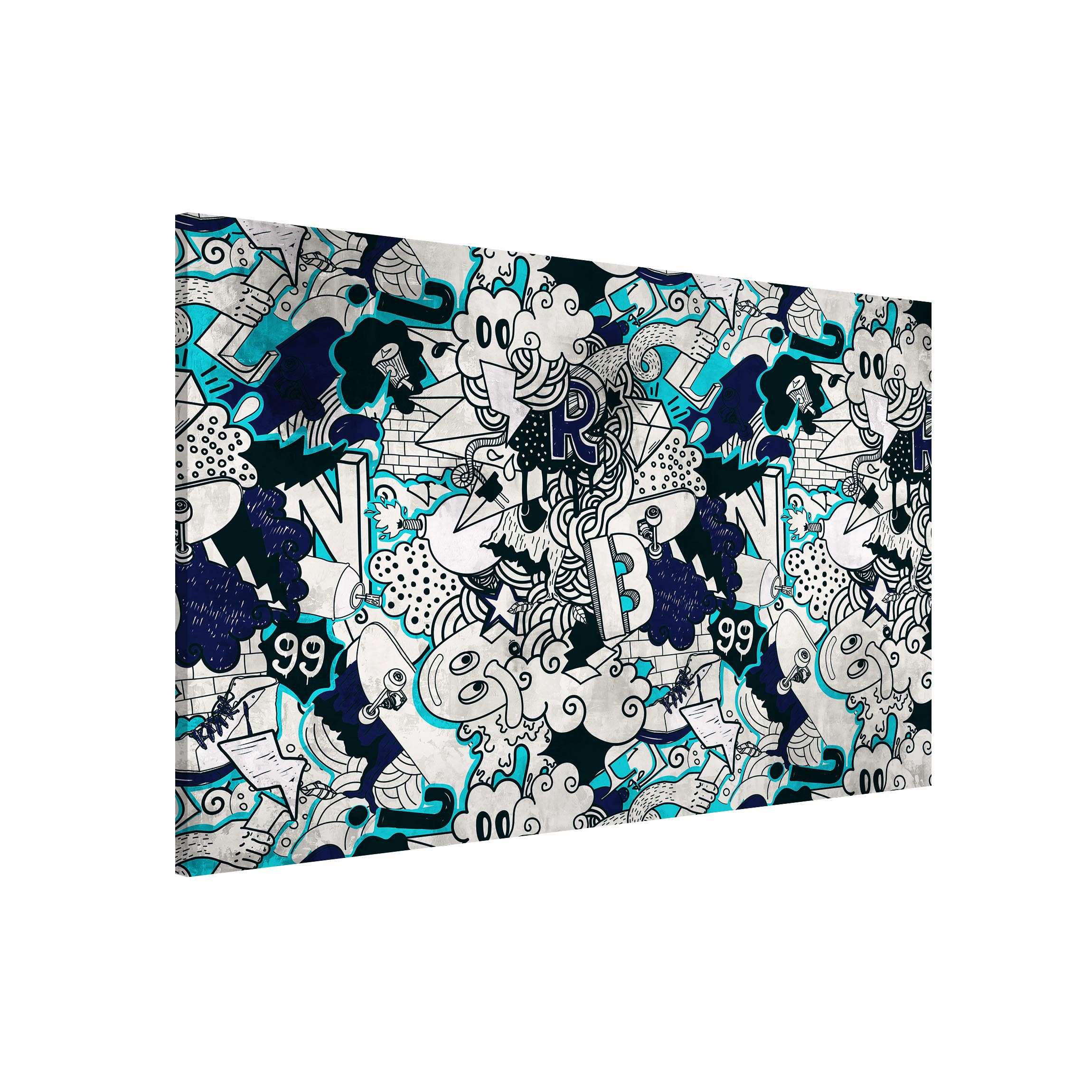 Magnettafel Graffiti Art Skater Doodle