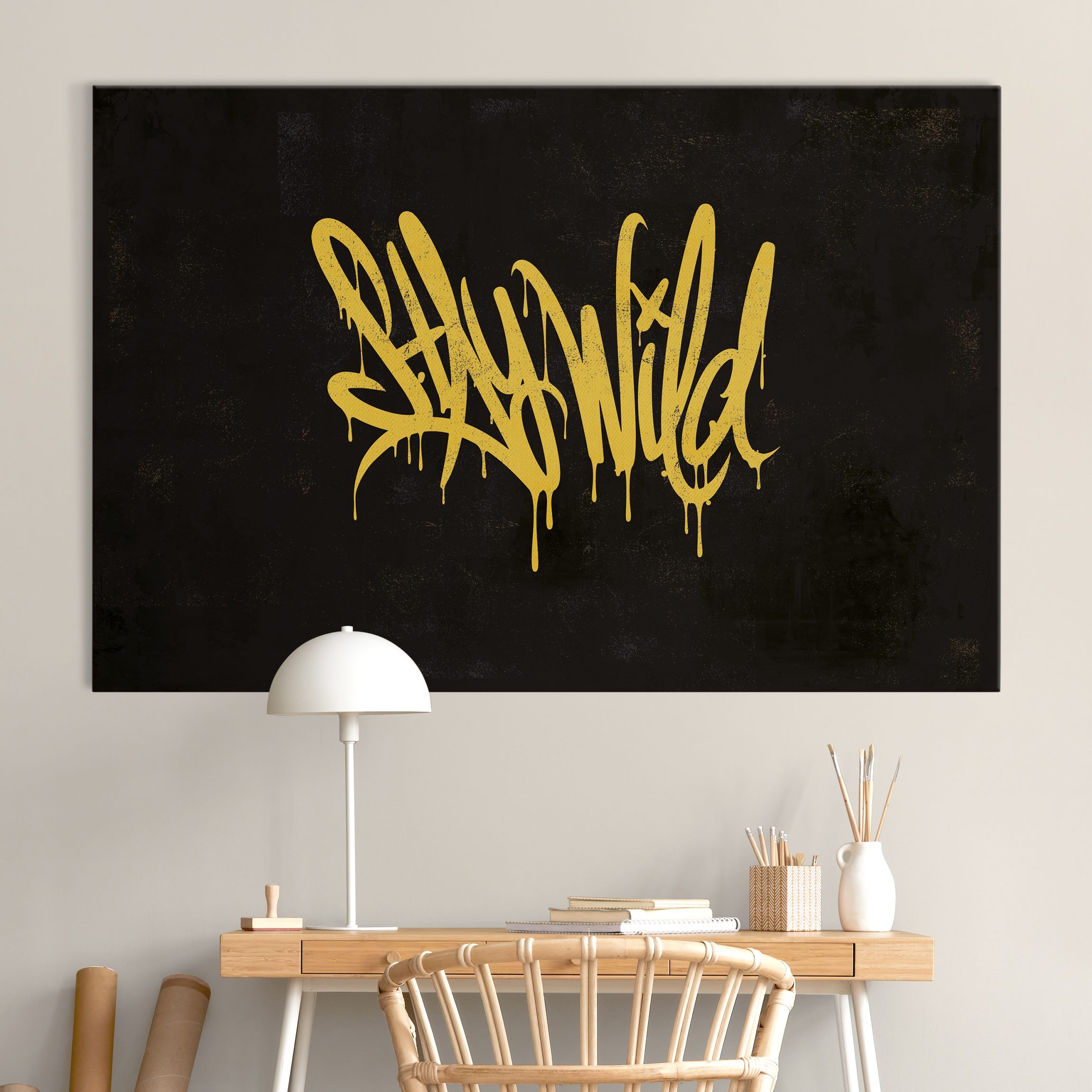 Akustikbild Graffiti Art Stay Wild