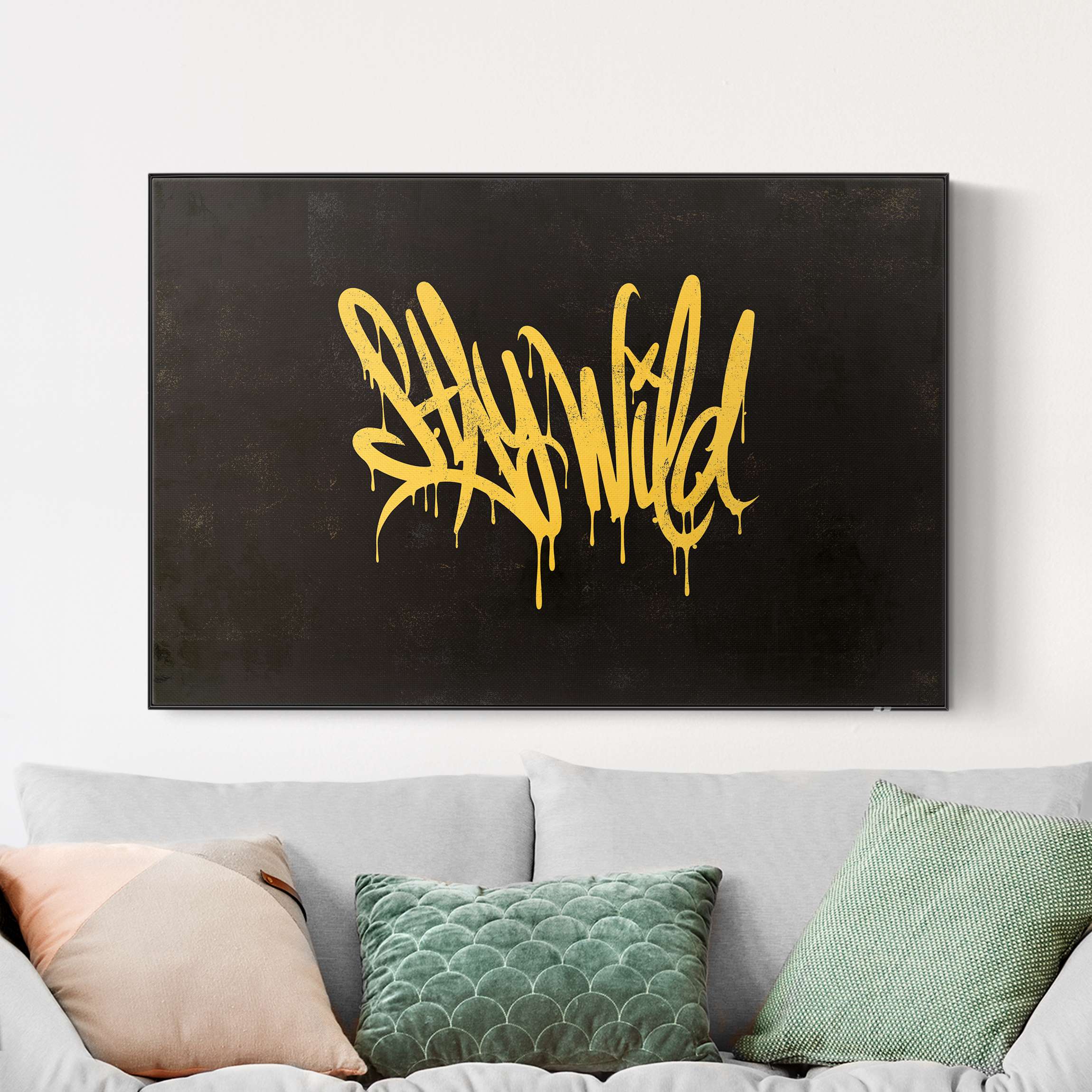 Akustik-Wechselbild Graffiti Art Stay Wild
