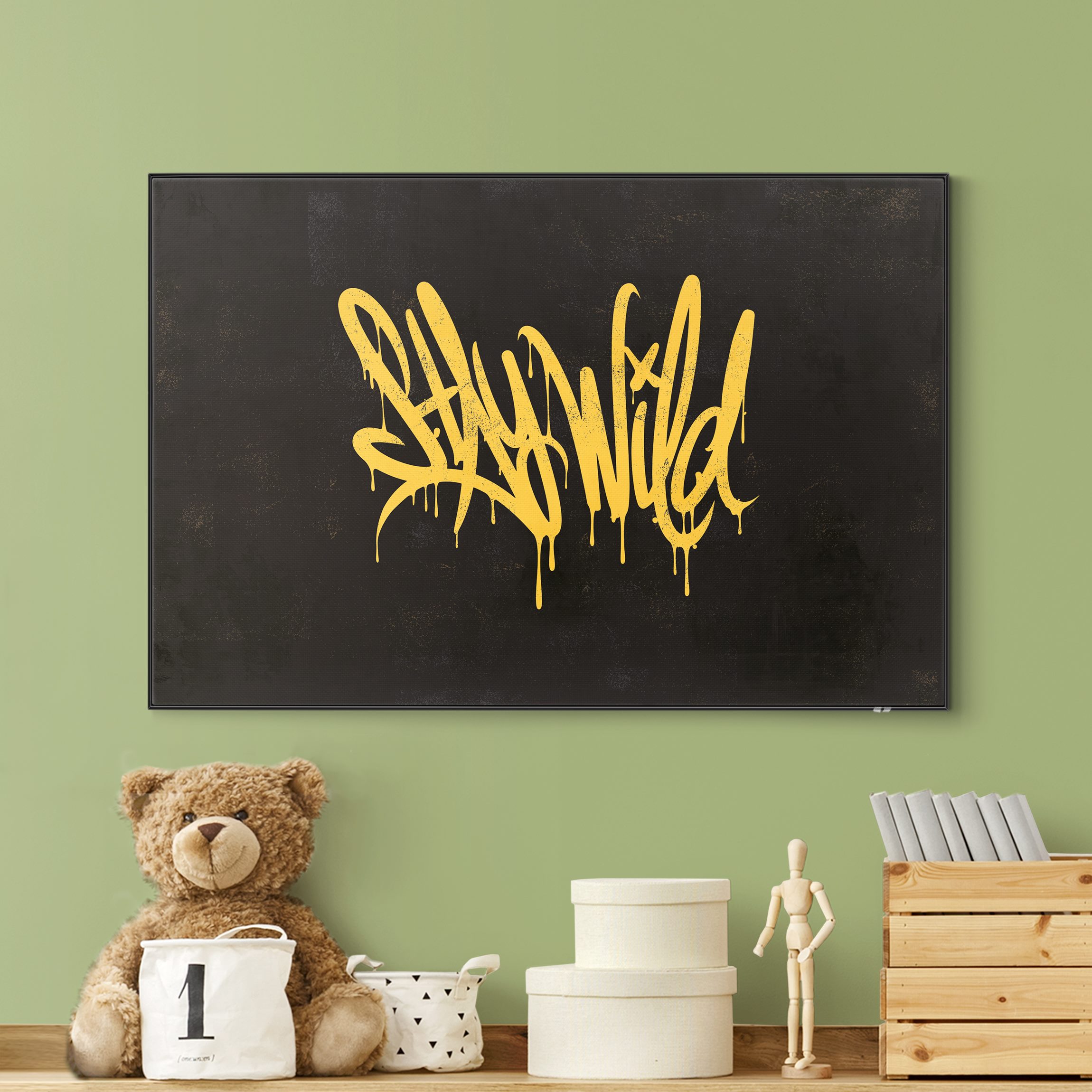 Wechselbild Graffiti Art Stay Wild