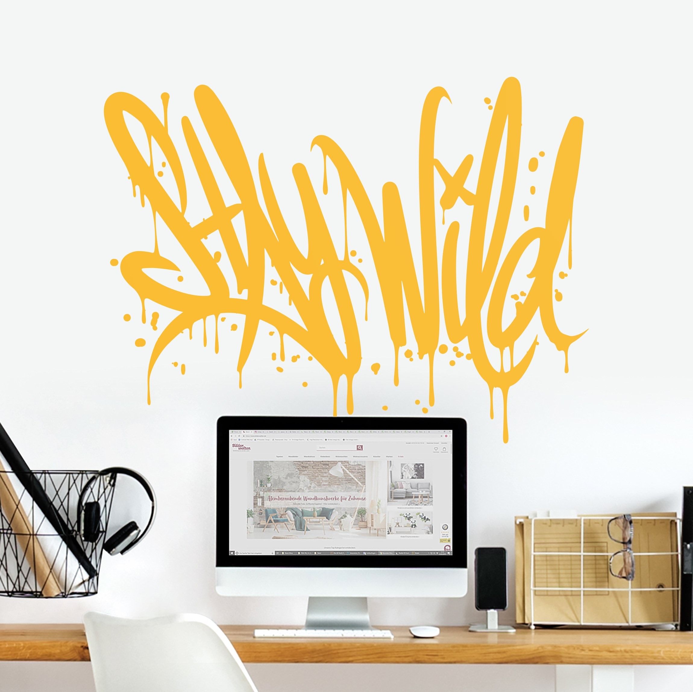 Wandtattoo Graffiti Art Stay Wild