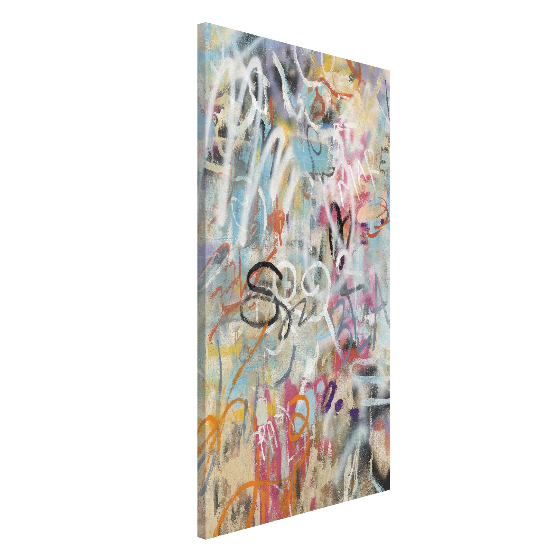 Magnettafel Graffiti Love In Pastel