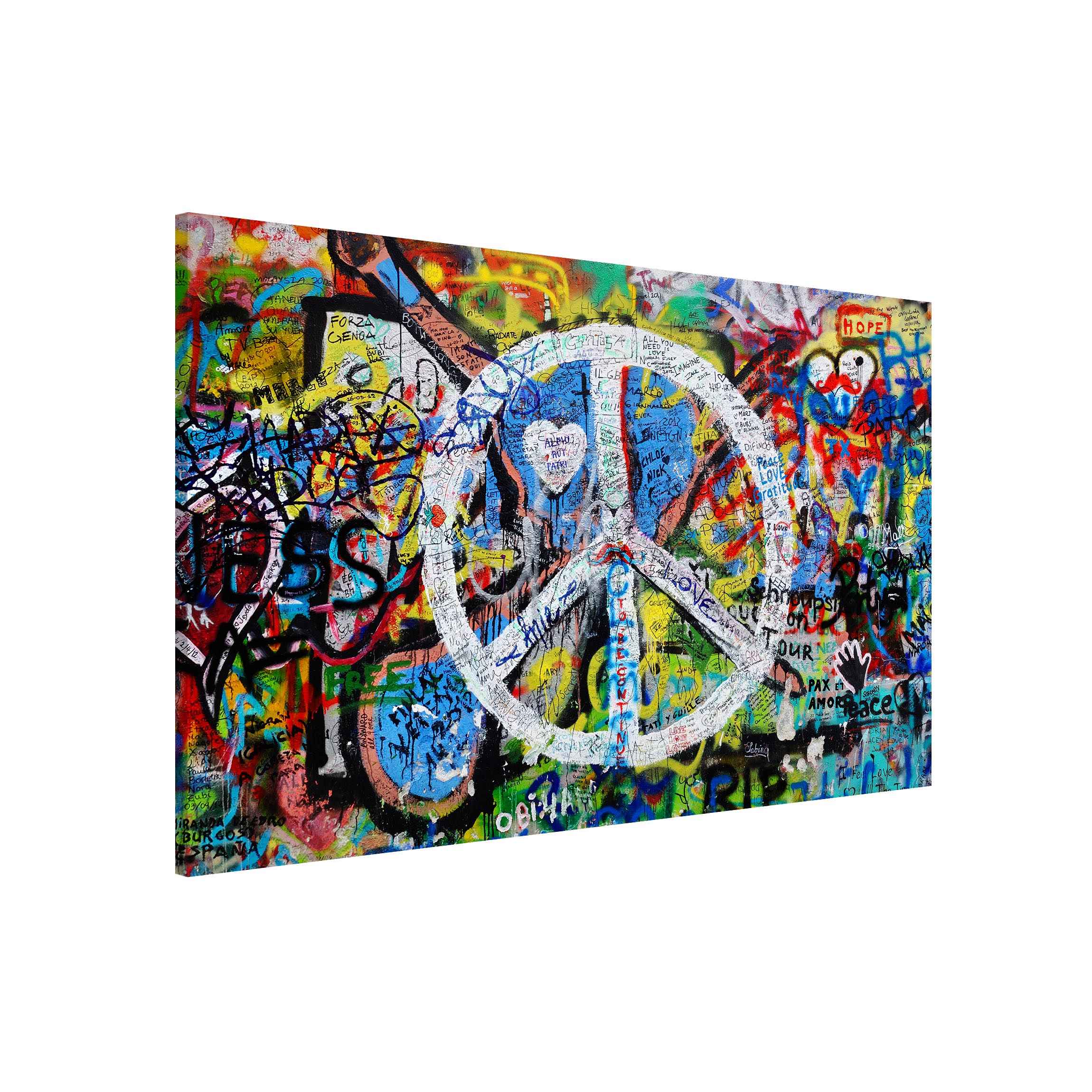 Magnettafel Graffiti Wall Peace Sign