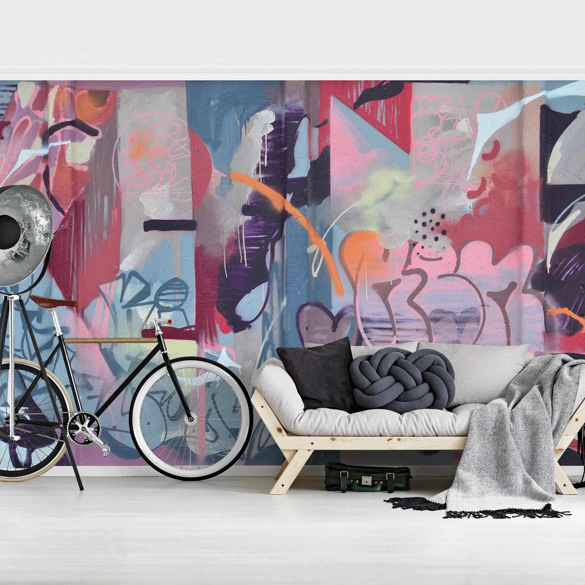 Fototapete Graffiti Wand