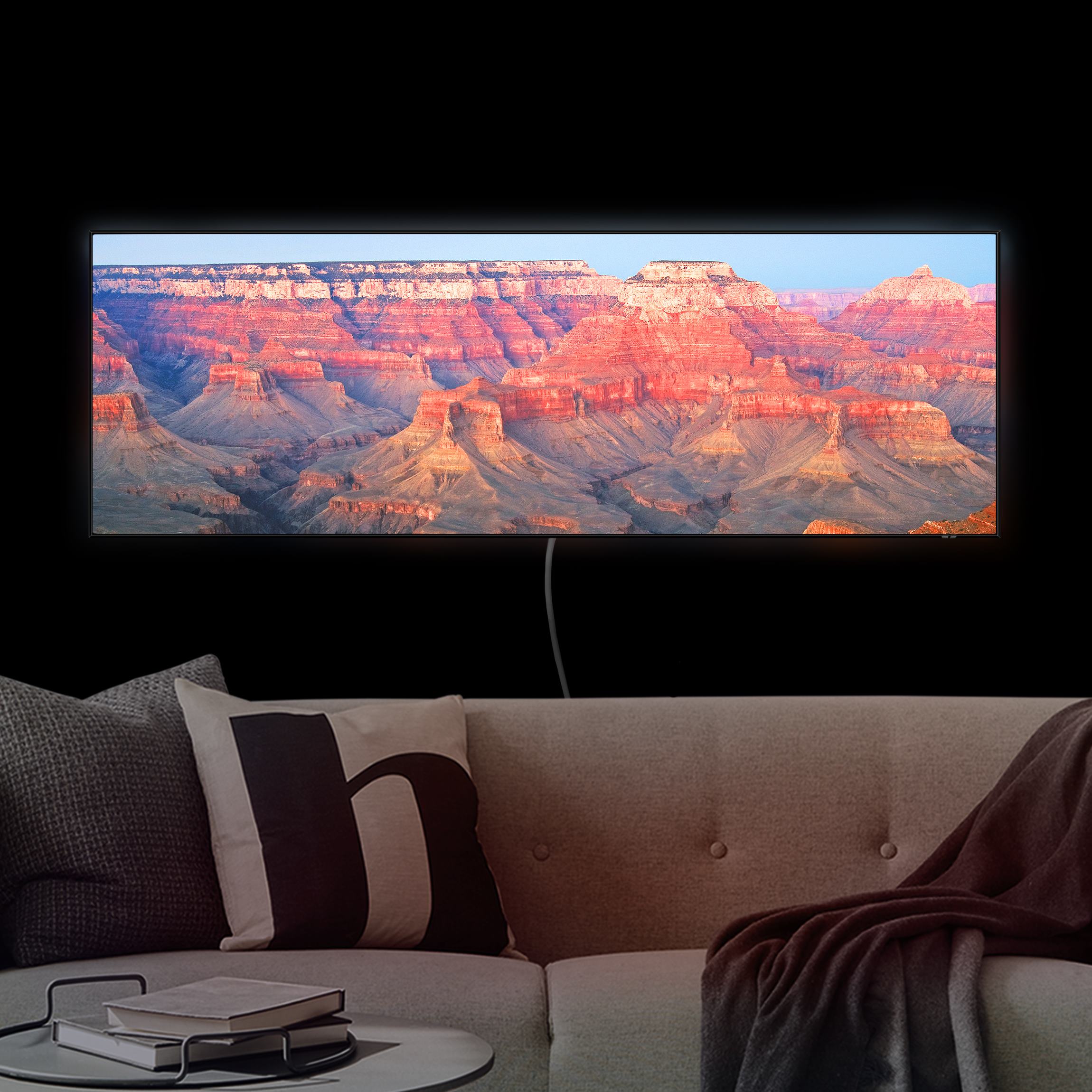 LED-Wechselbild Grand Canyon nach dem Sonnenuntergang