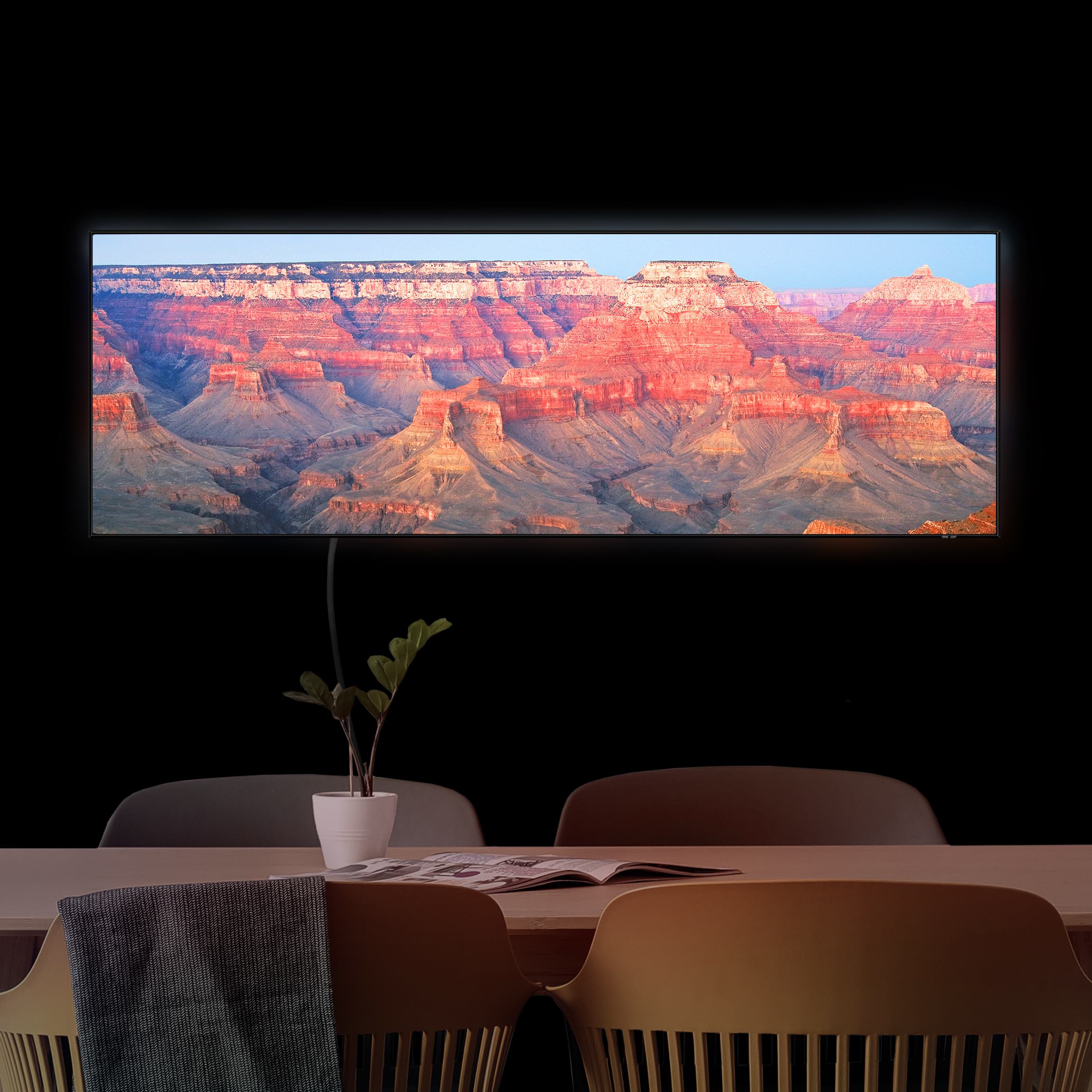 LED-Wechselbild Grand Canyon nach dem Sonnenuntergang