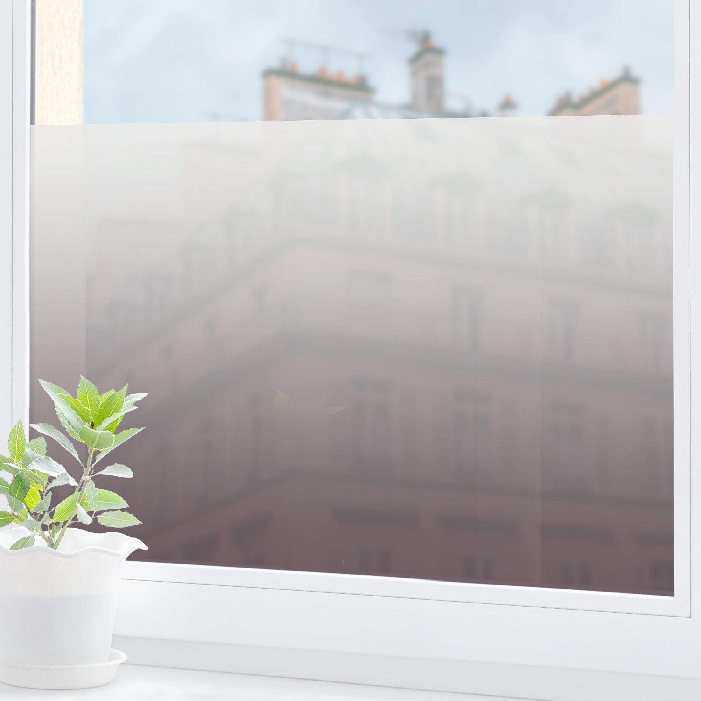 Fensterfolie Grau-Lila Farbverlauf