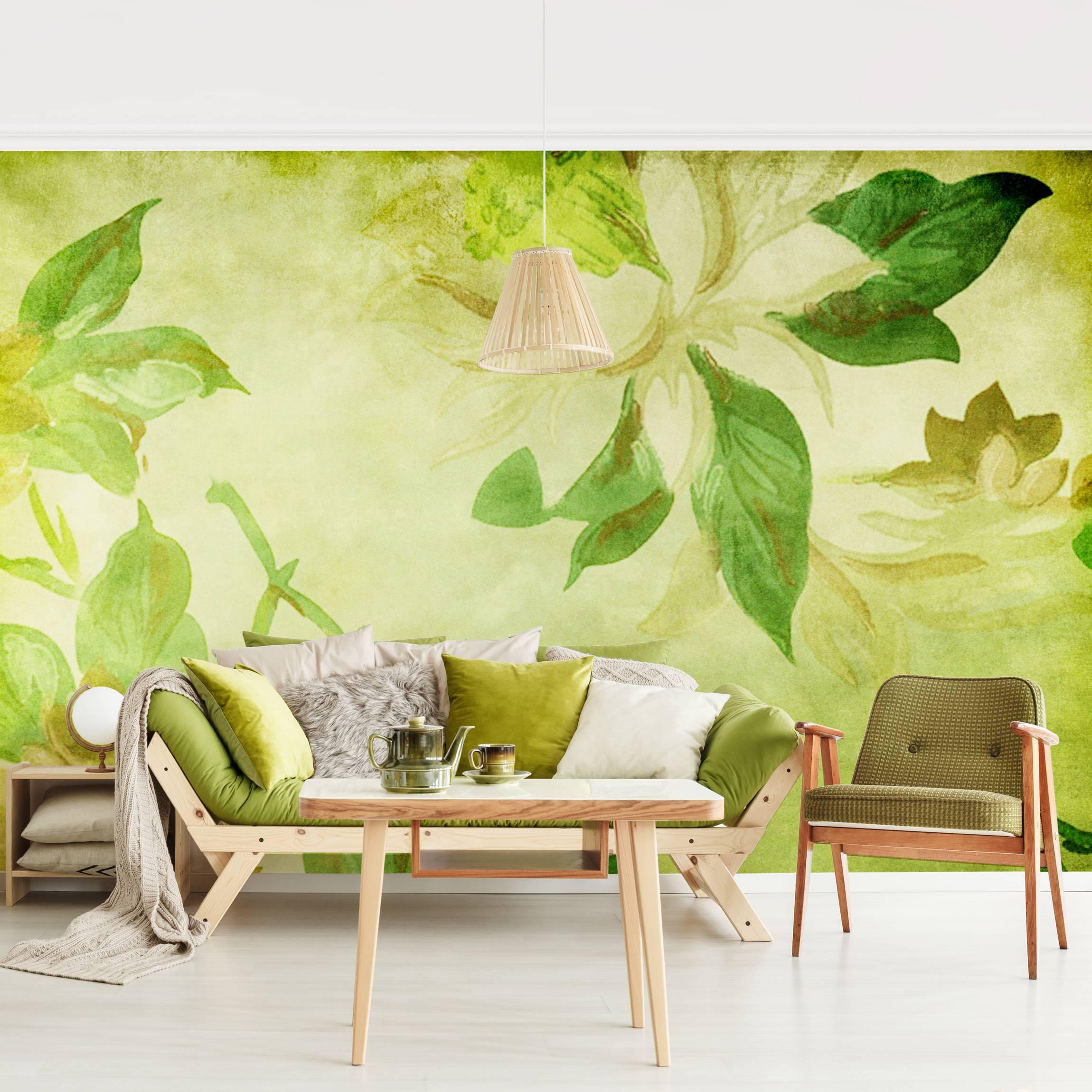 Fototapete Blumen Green Blossoms