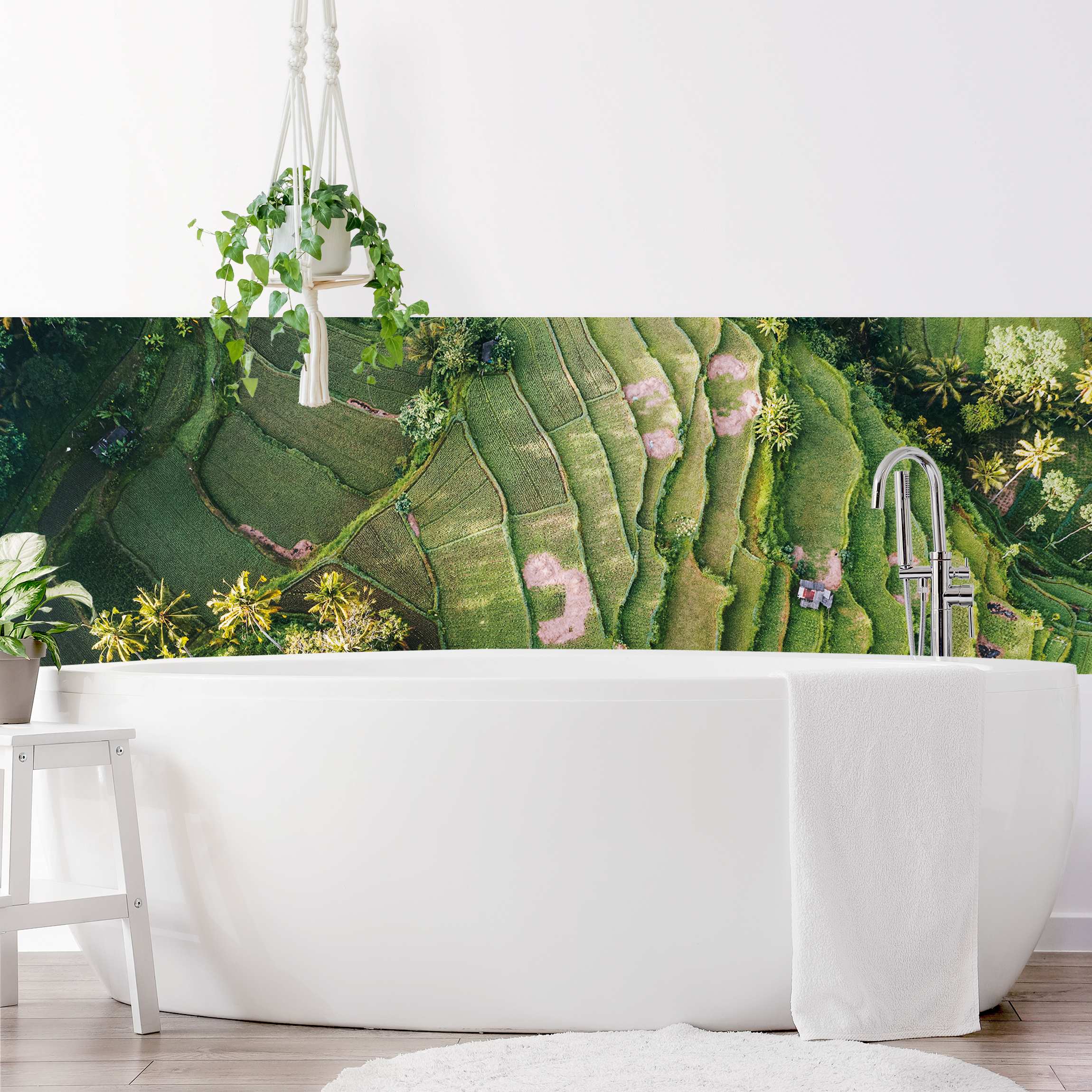 Wandverkleidung Bad Grüne Terassen