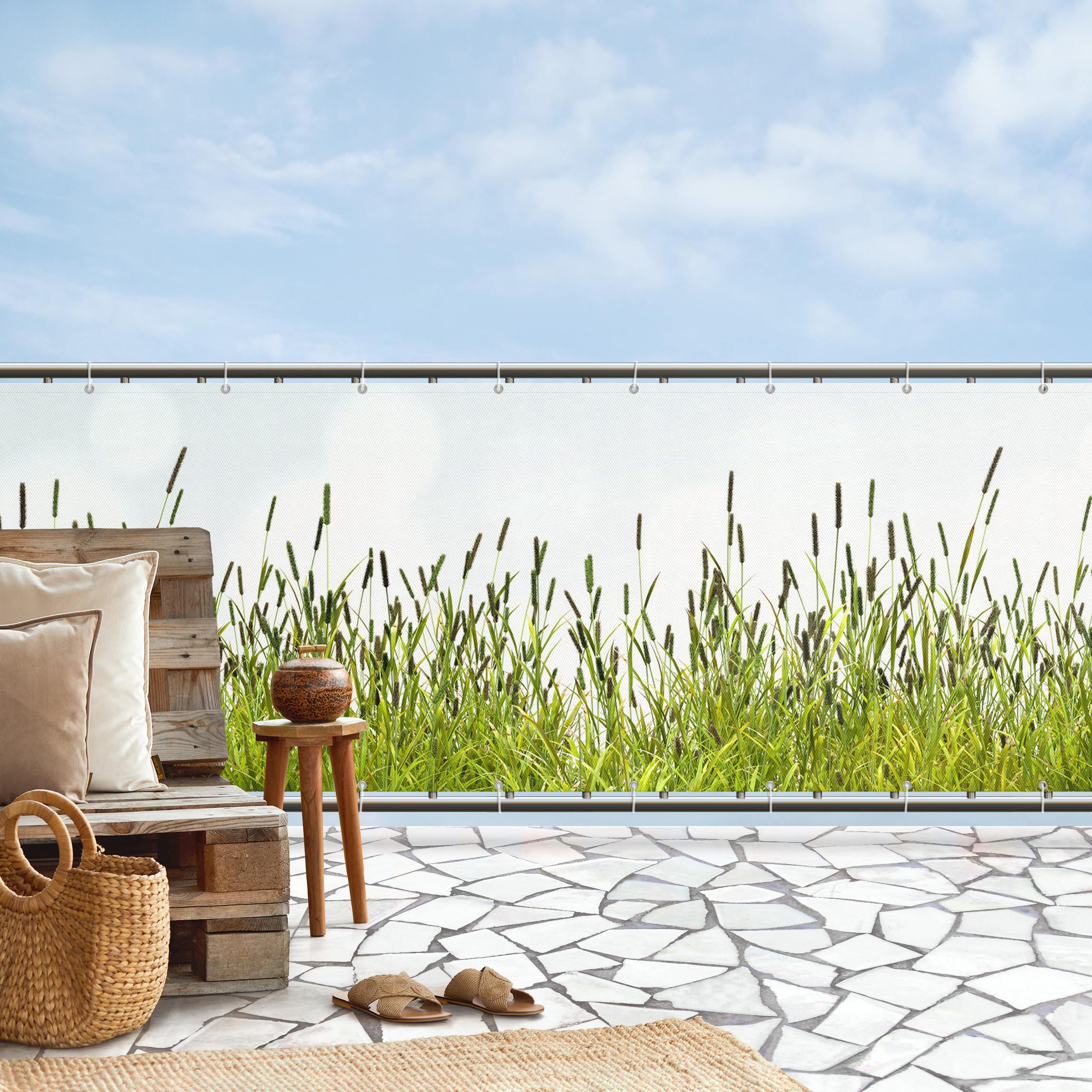 Balkon Sichtschutz Grüne Wiese