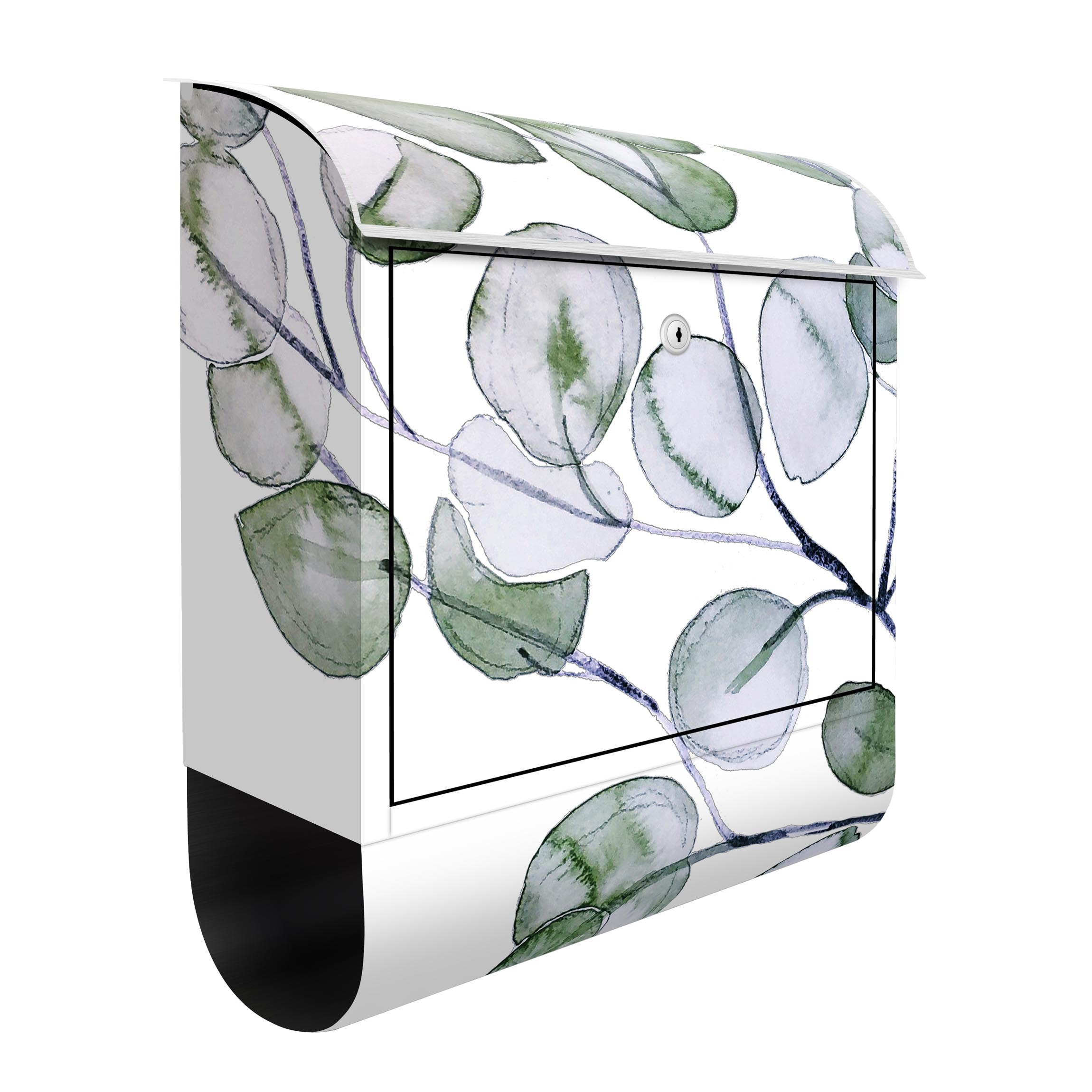 Briefkasten Grünes Aquarell Eukalyptuszweig