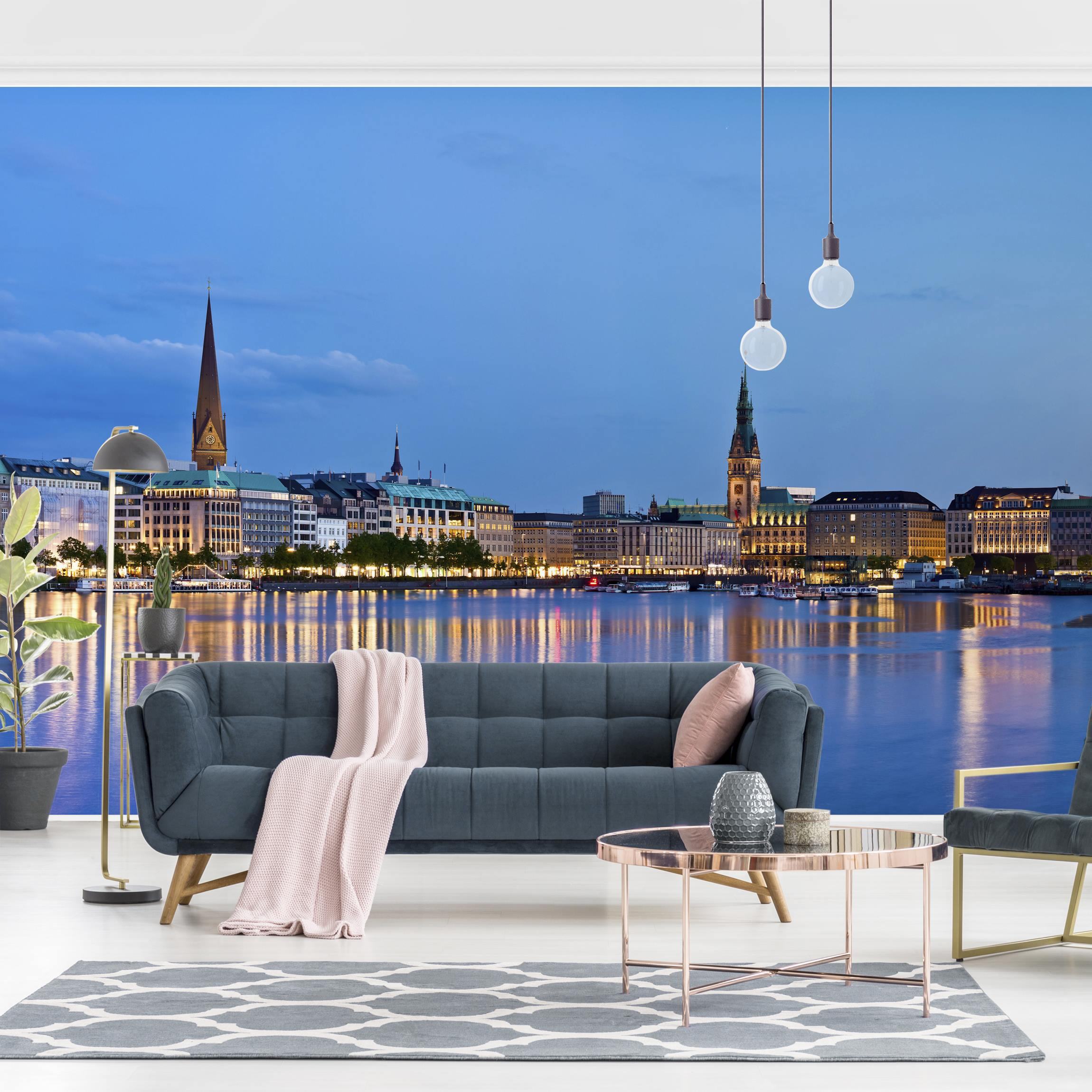 Fototapete Hamburg Skyline