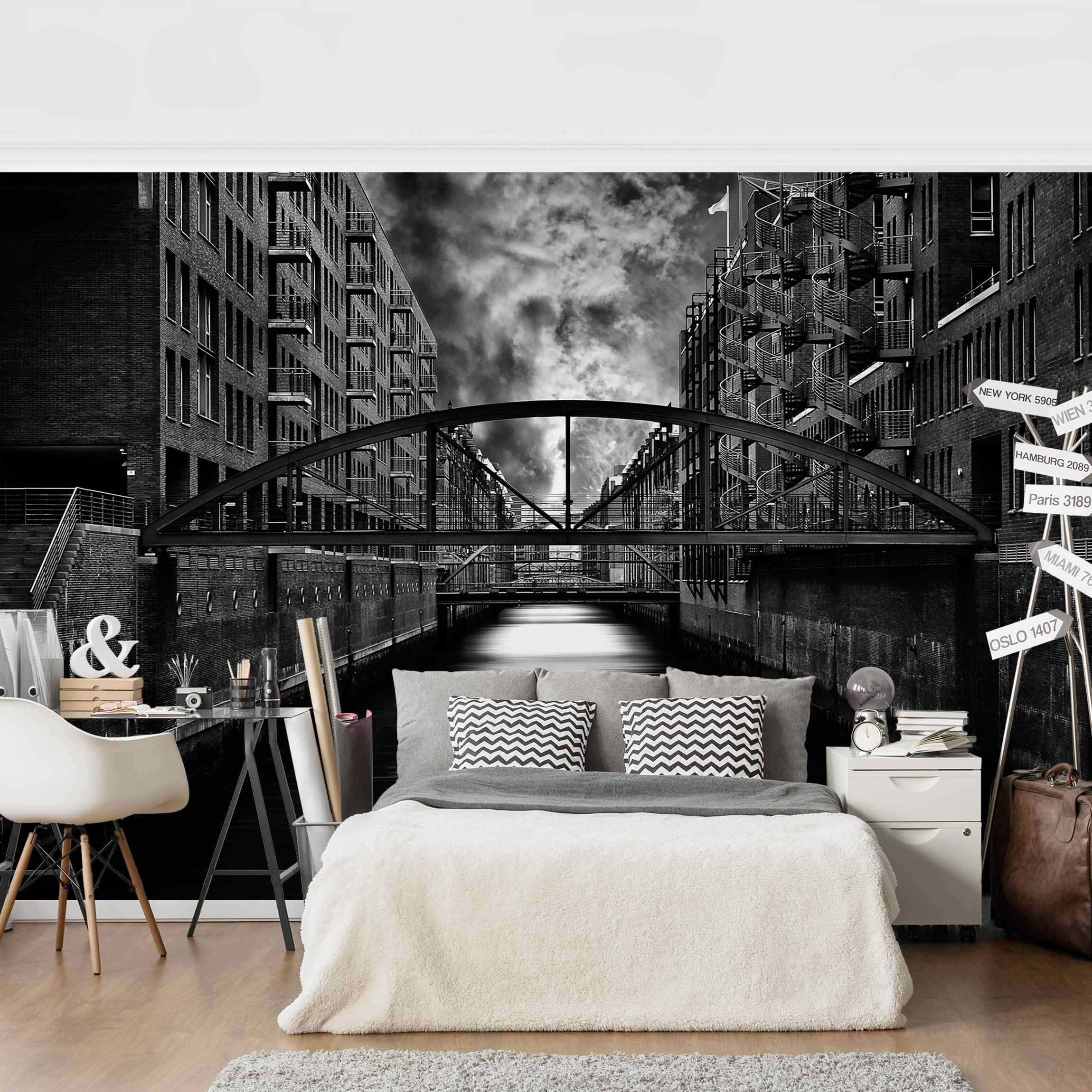 Fototapete Hamburgs andere Seite