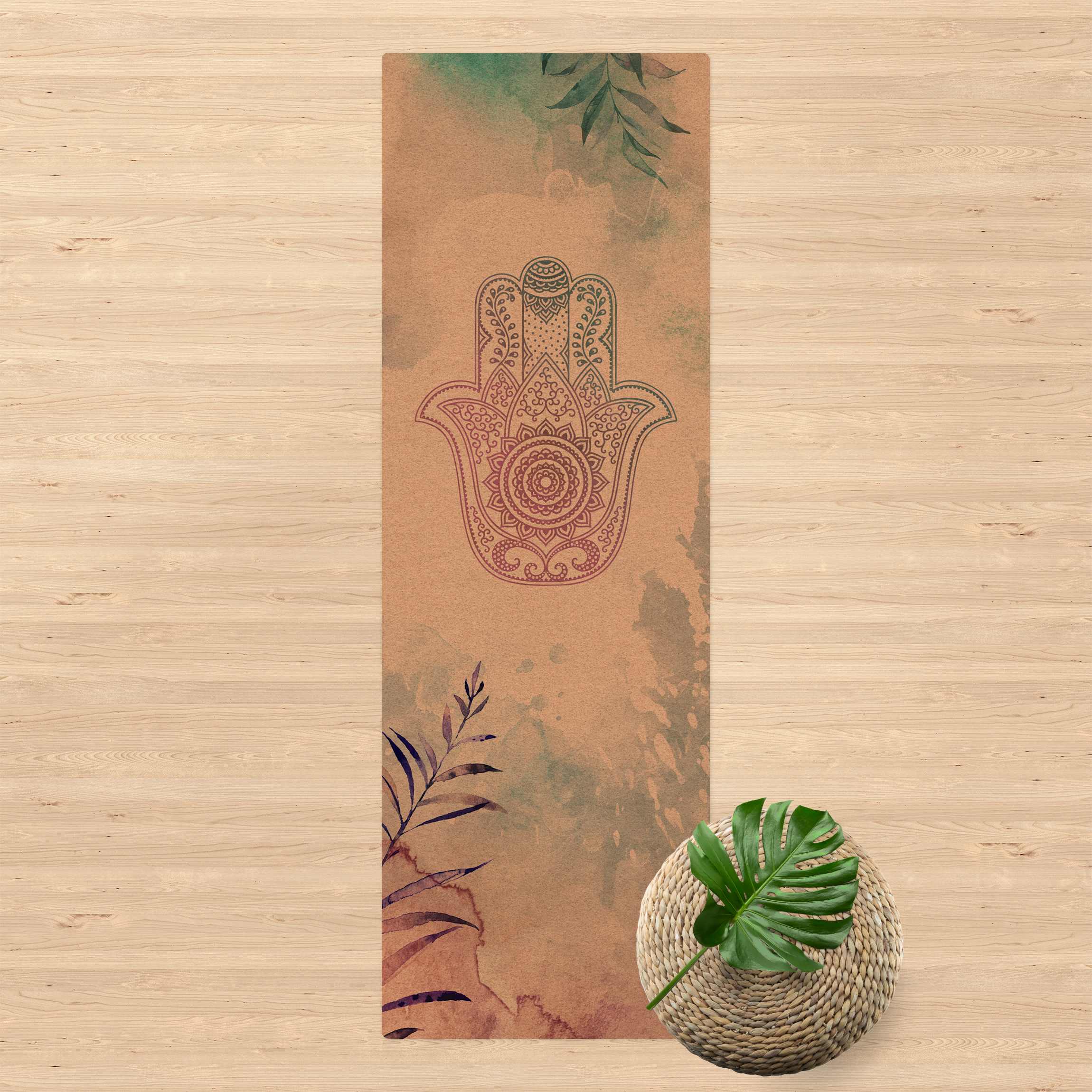 Kork-Teppich Hand der Fatima Aquarell