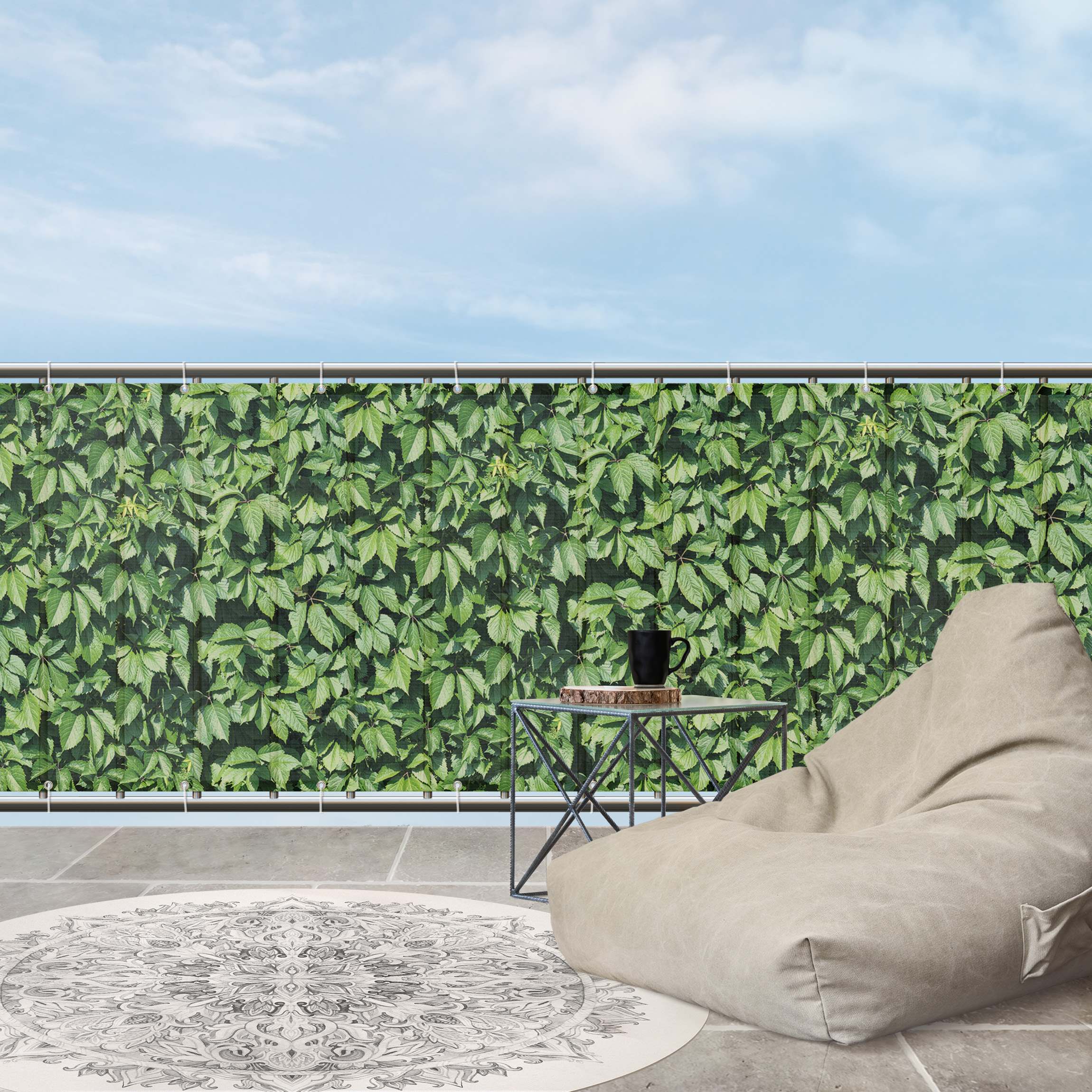 Balkon Sichtschutz Hecke
