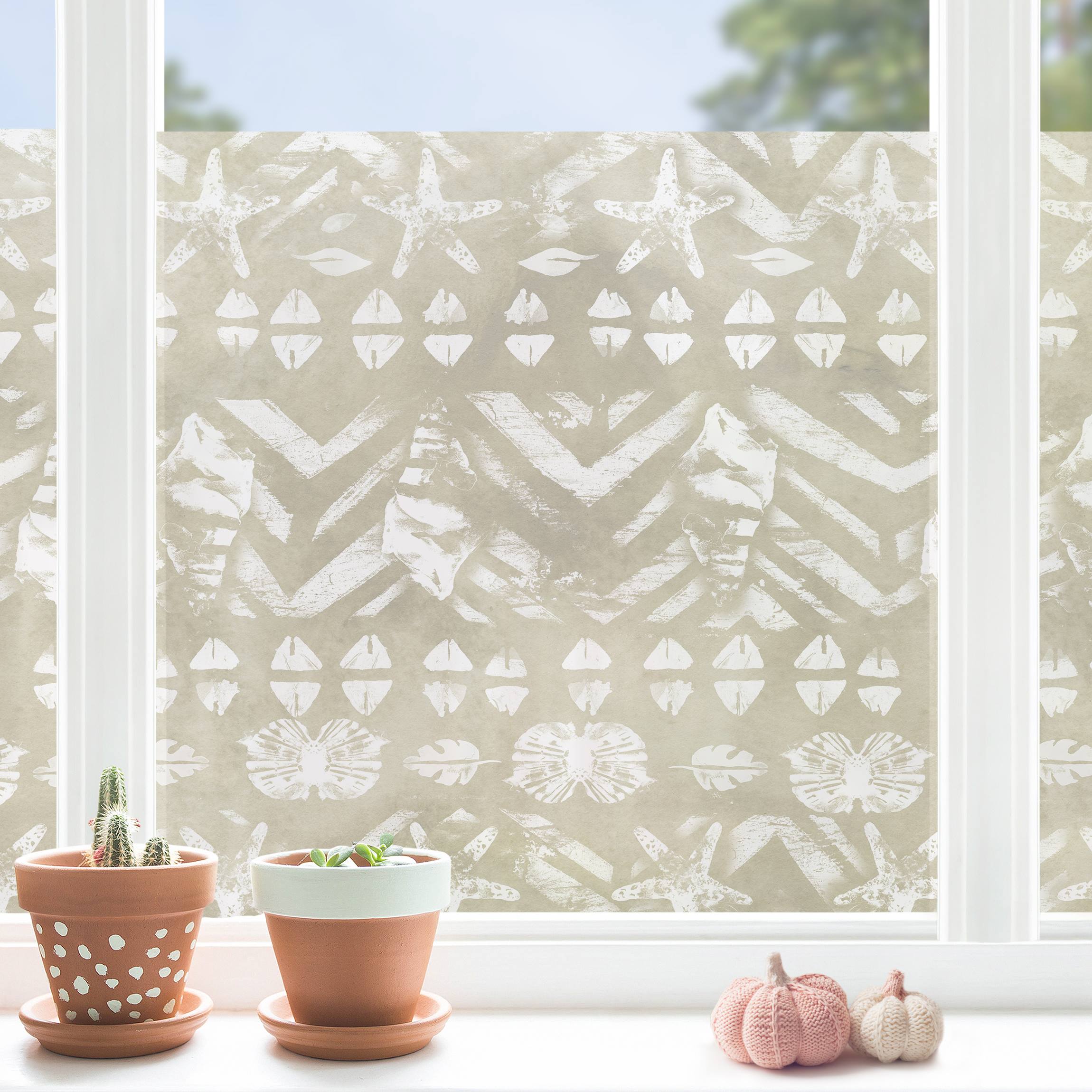 Fensterfolie Helles maritimes Ethnomuster