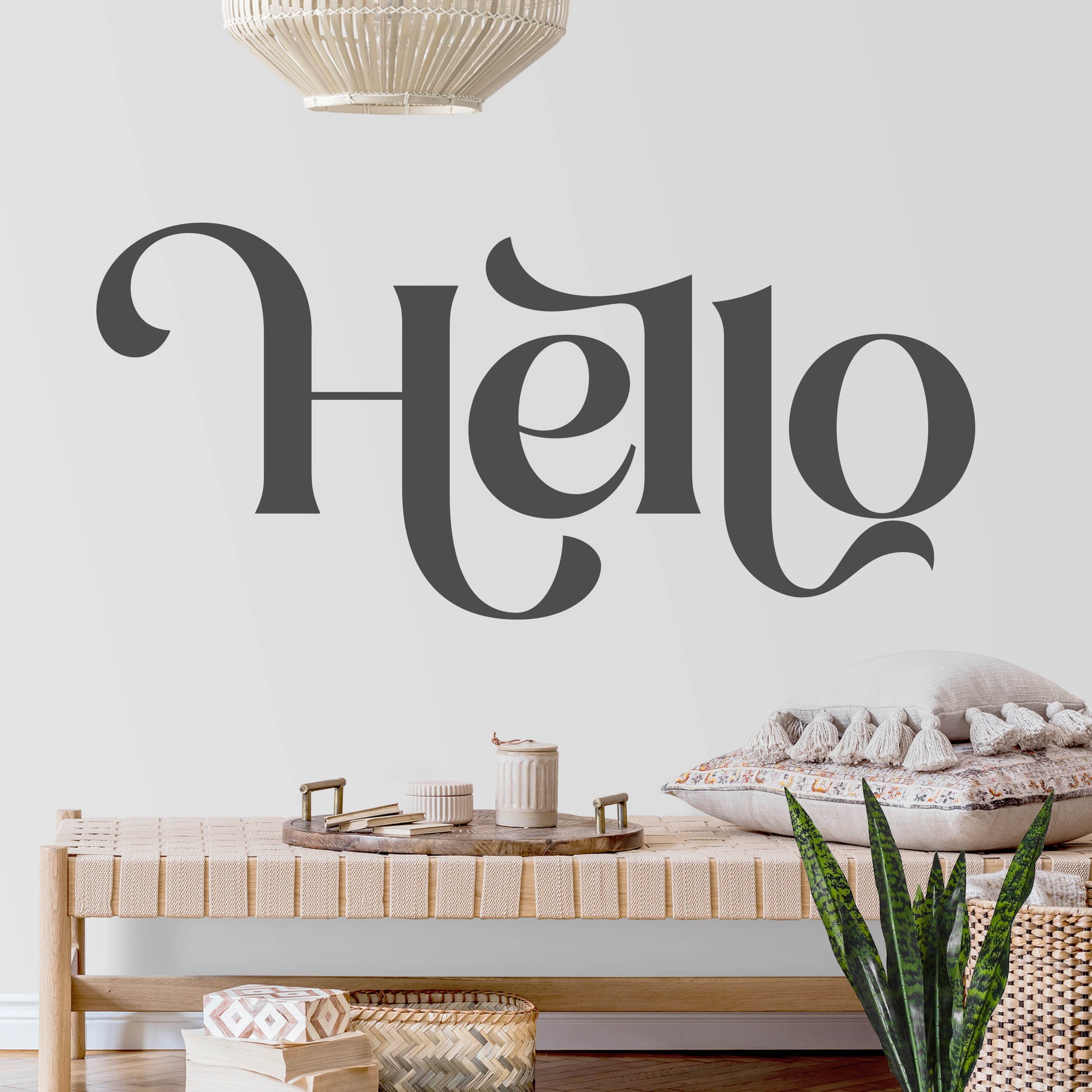 Wandtattoo Hello Kalligraphie