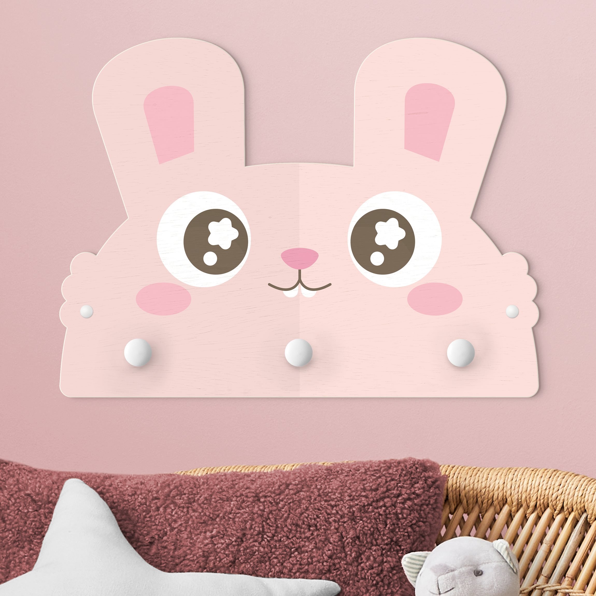 Kindergarderobe Holz Herr Hase