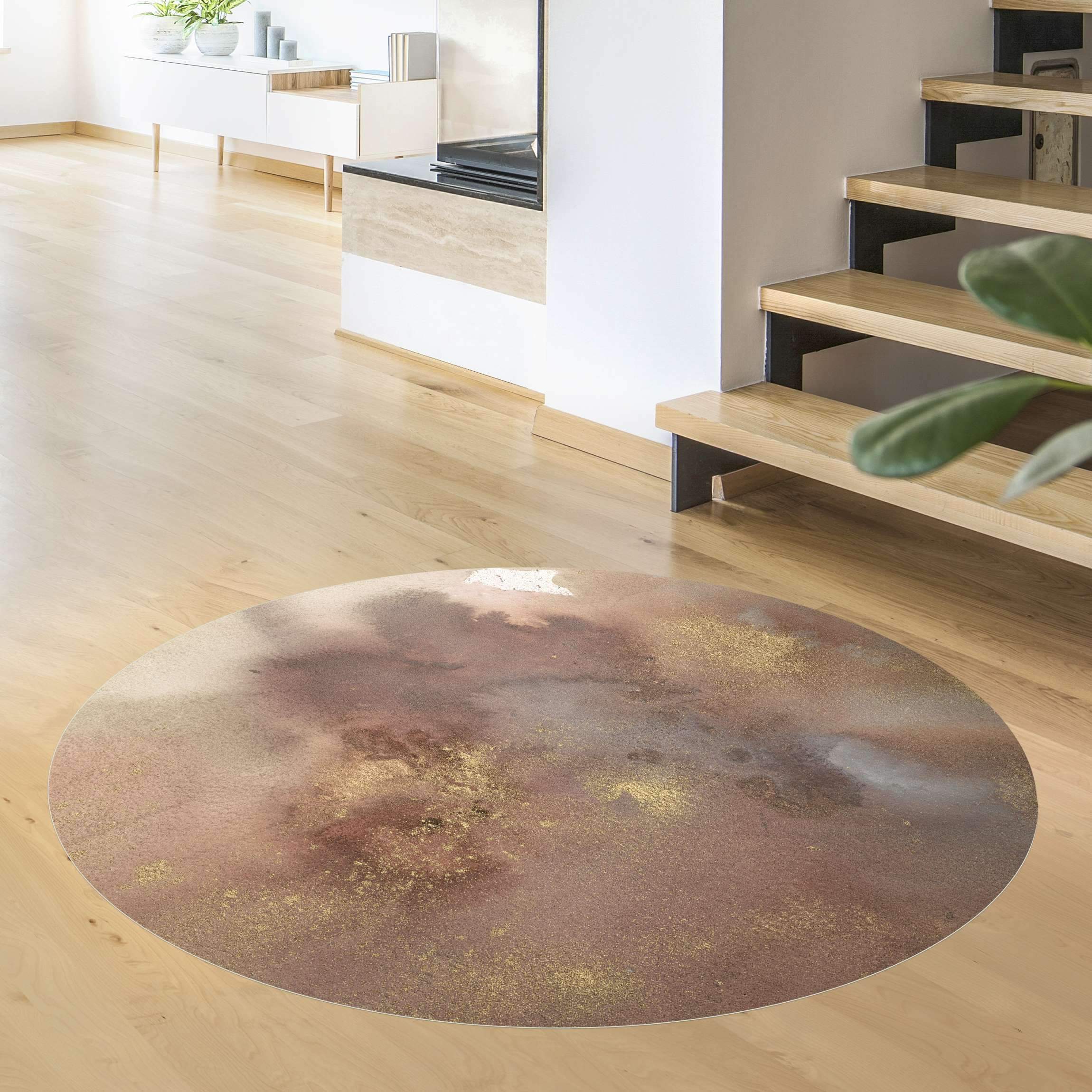 Runder Vinyl-Teppich Himmelsträumerei I