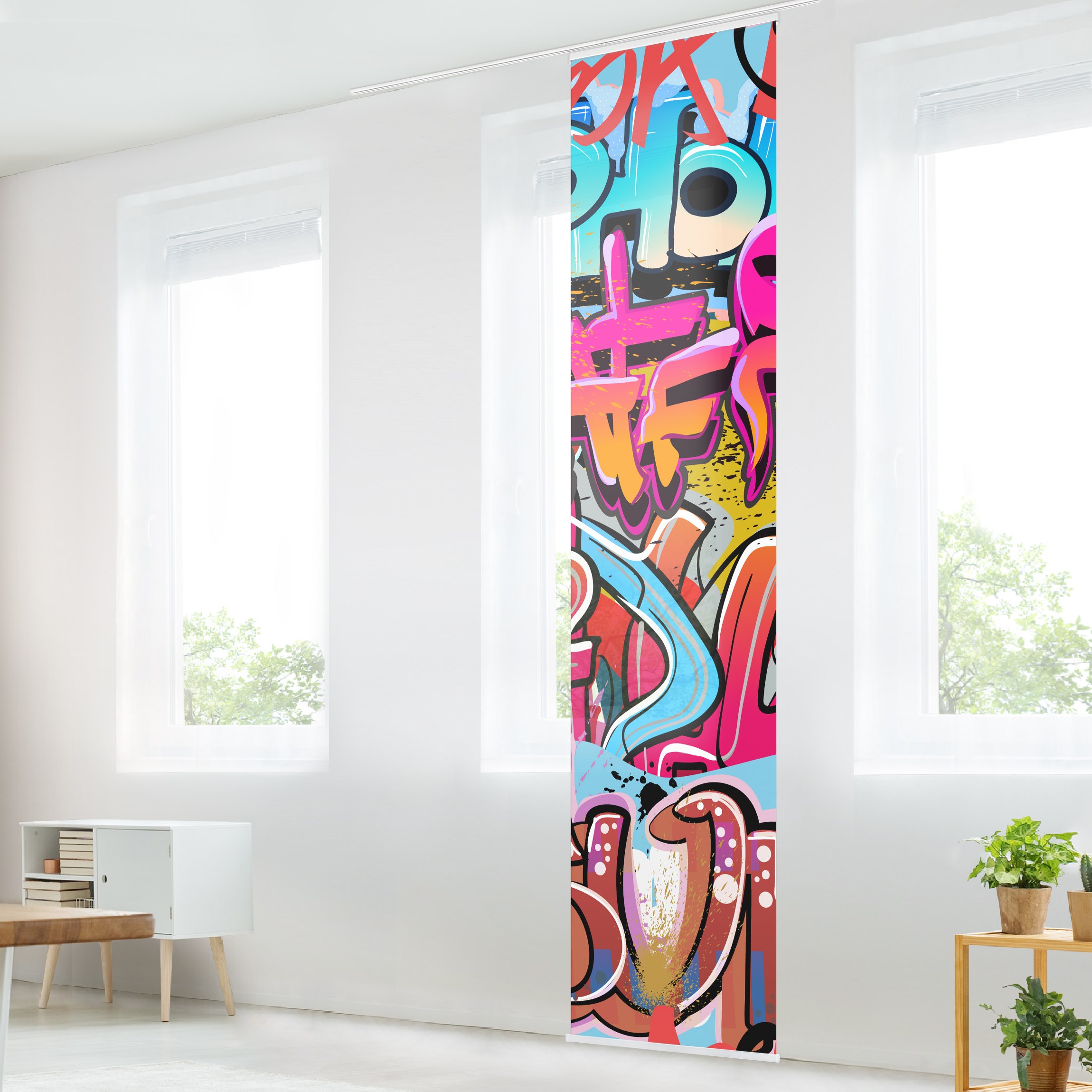 Schiebegardine HipHop Graffiti