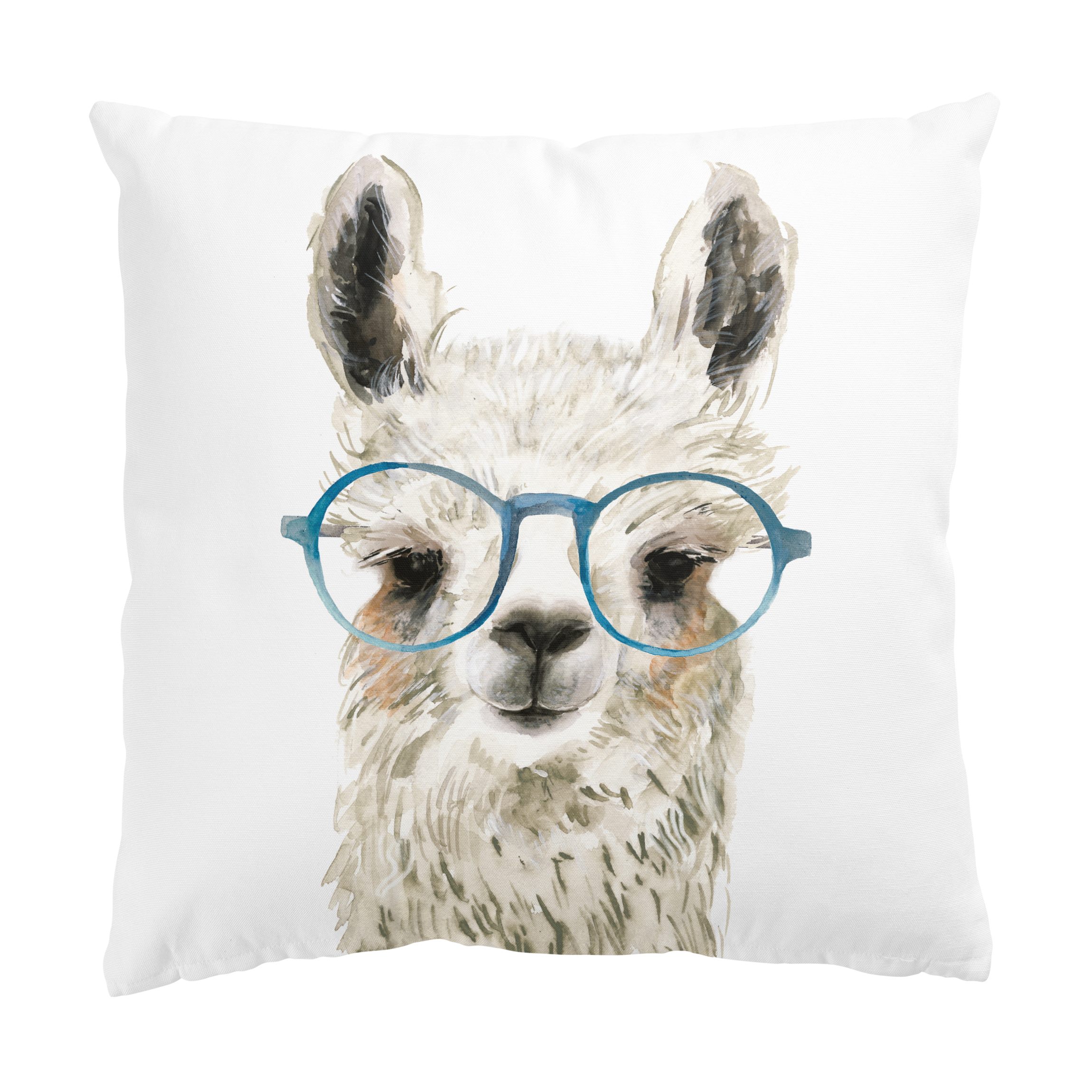 Dekokissen Hippes Lama mit Brille III