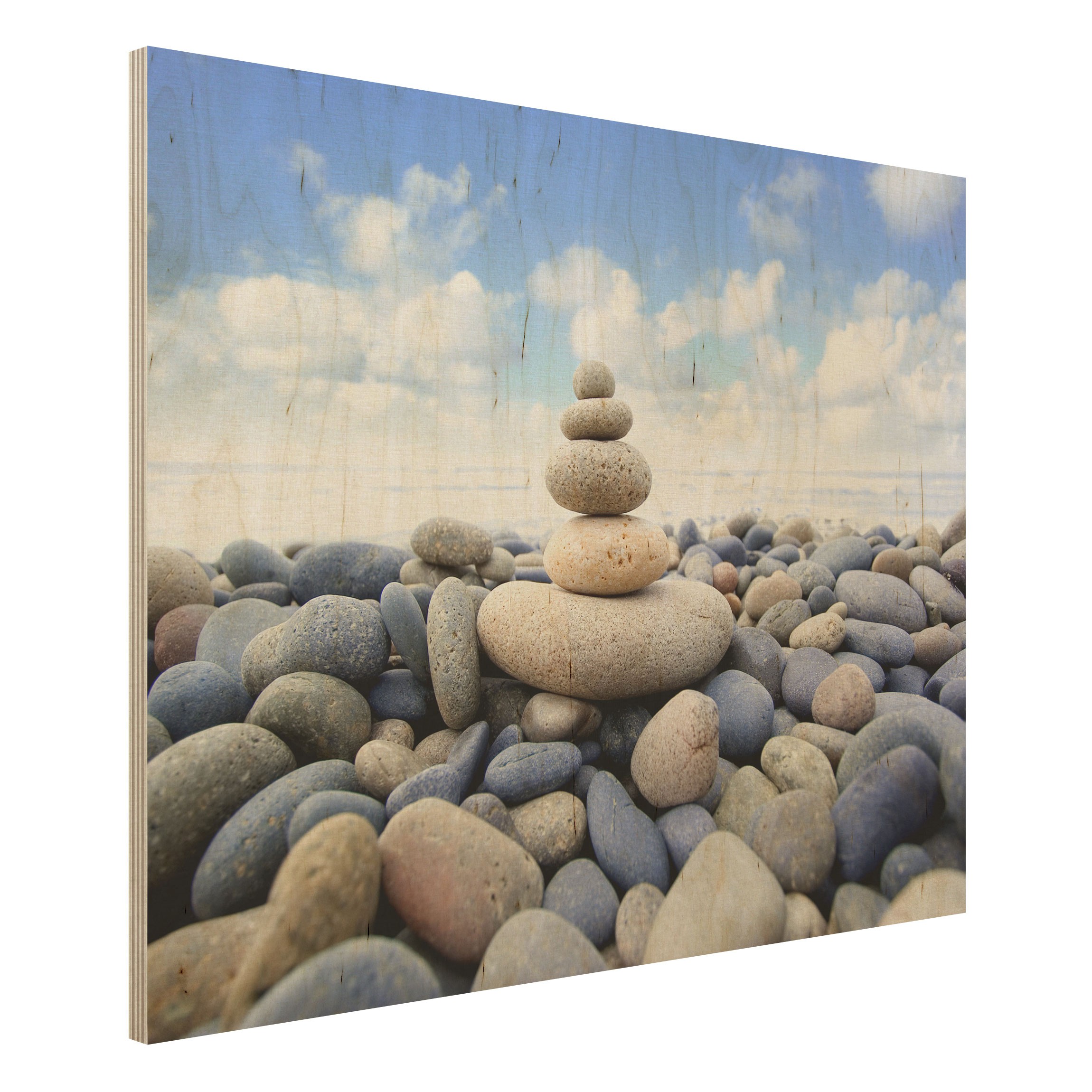 Holzbild - Querformat 4:3 Garten Eden