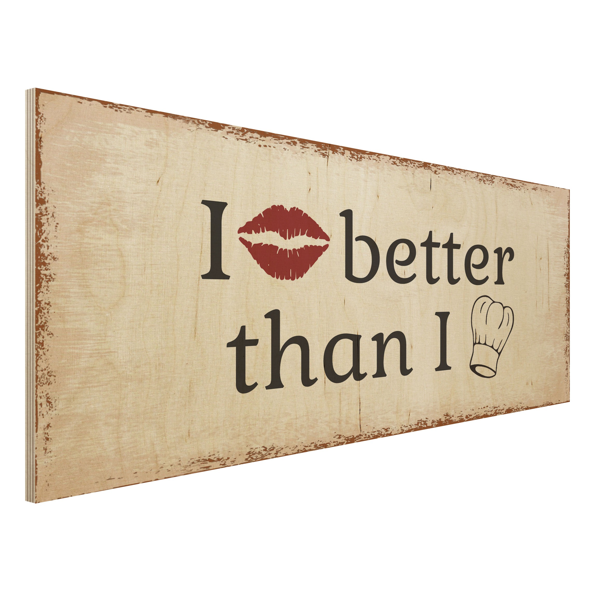 Holzbild Küche No.KA29 I Kiss Better