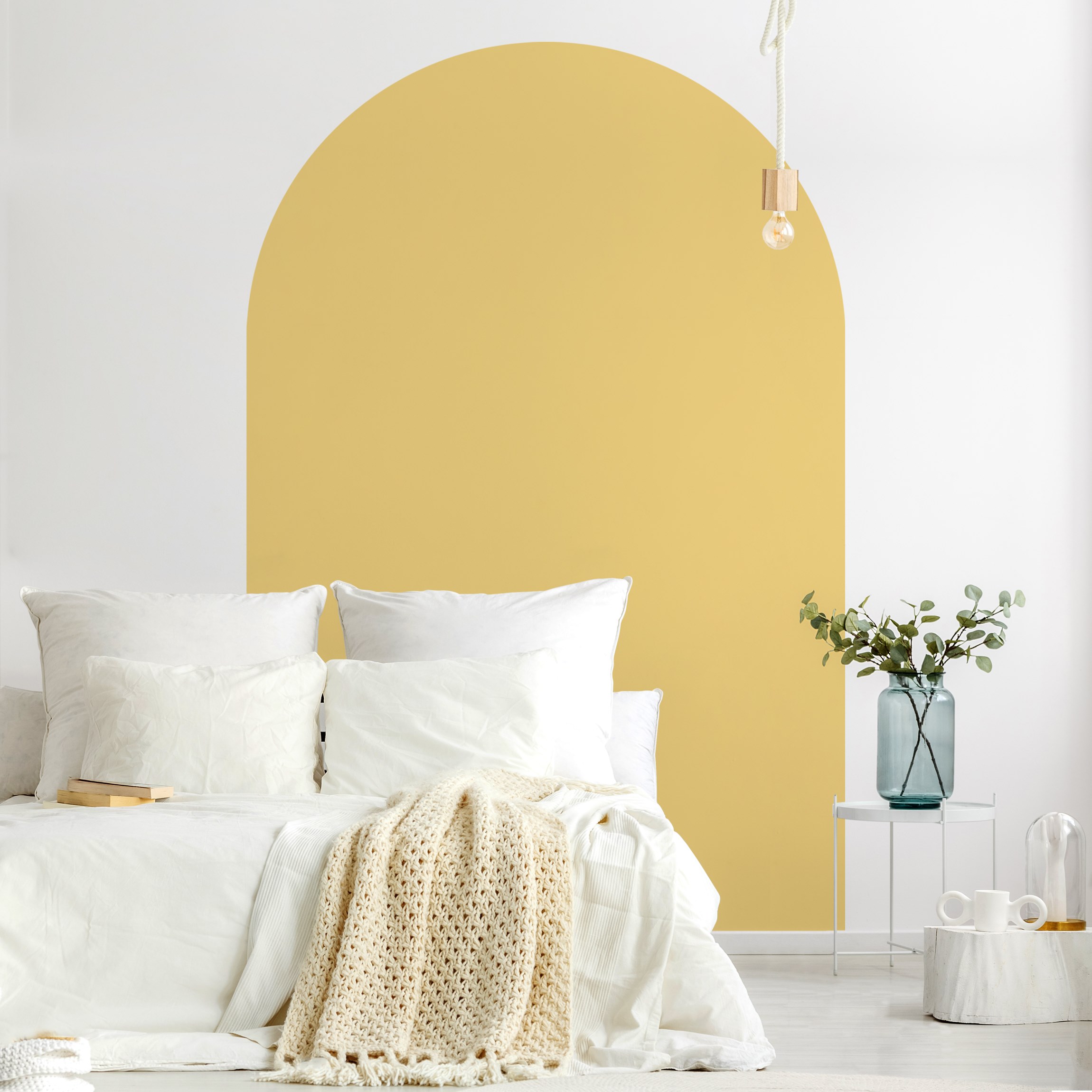 Rundbogen Tapete Honig