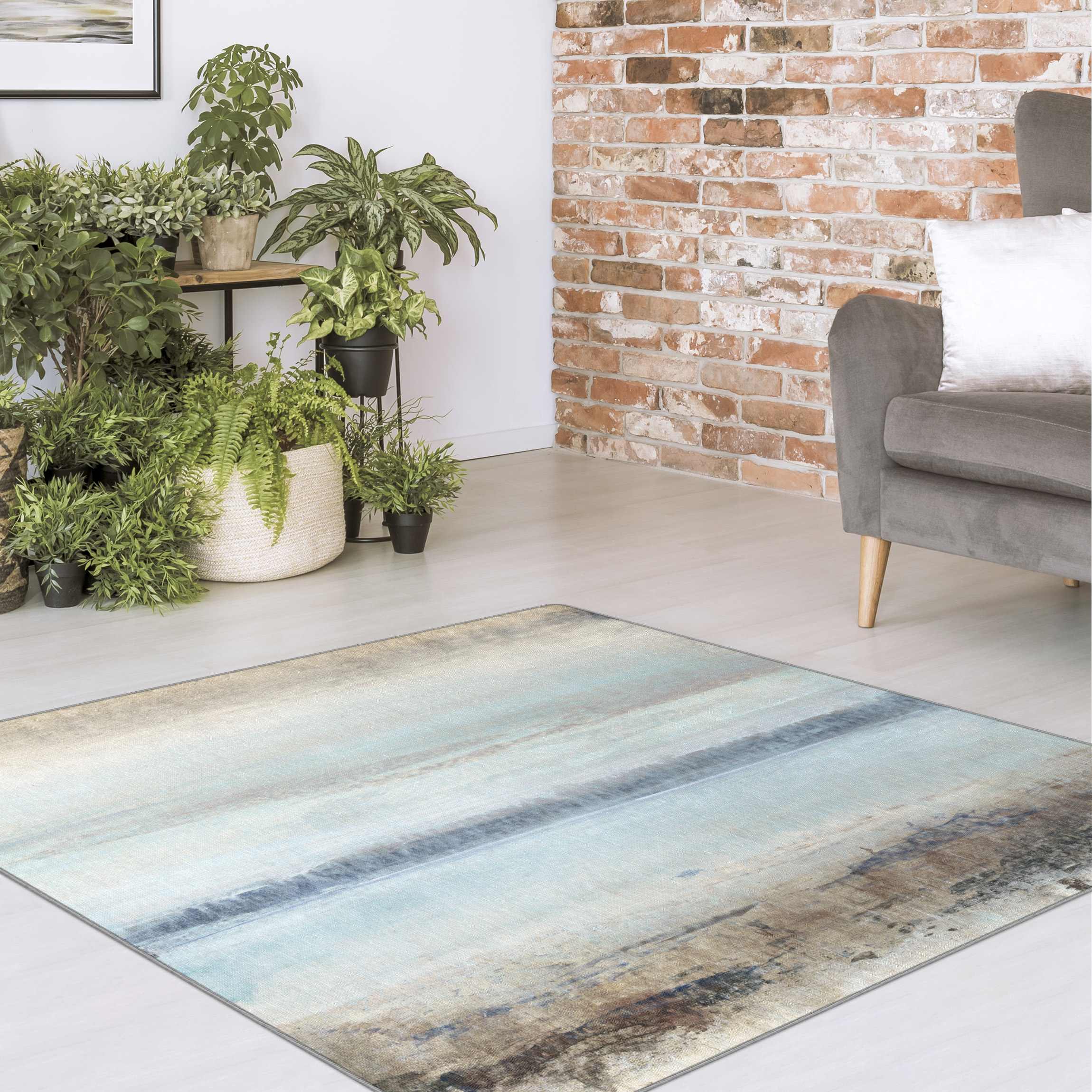 Teppich Horizont über Blau II