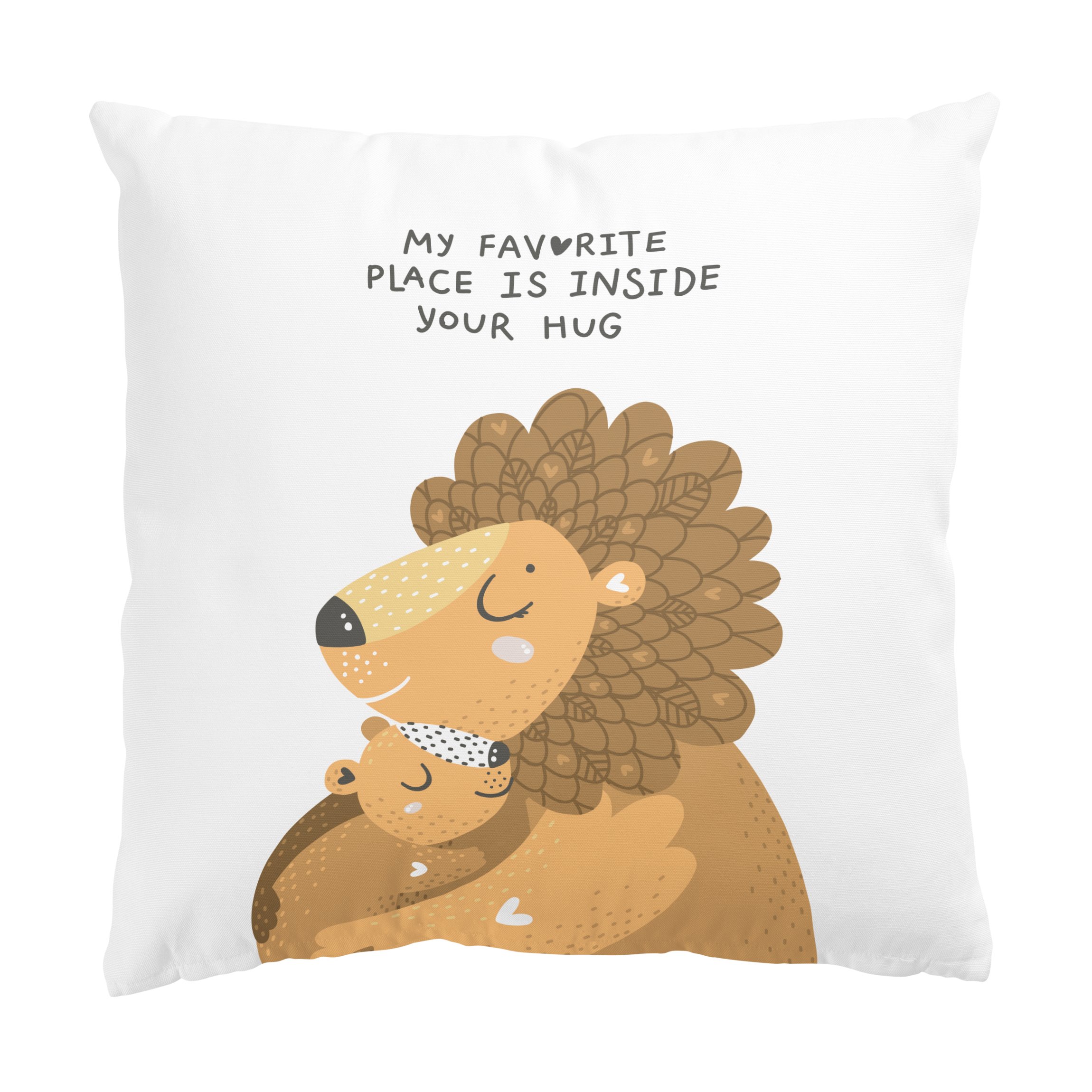 Dekokissen I just need a hug - Löwenmama