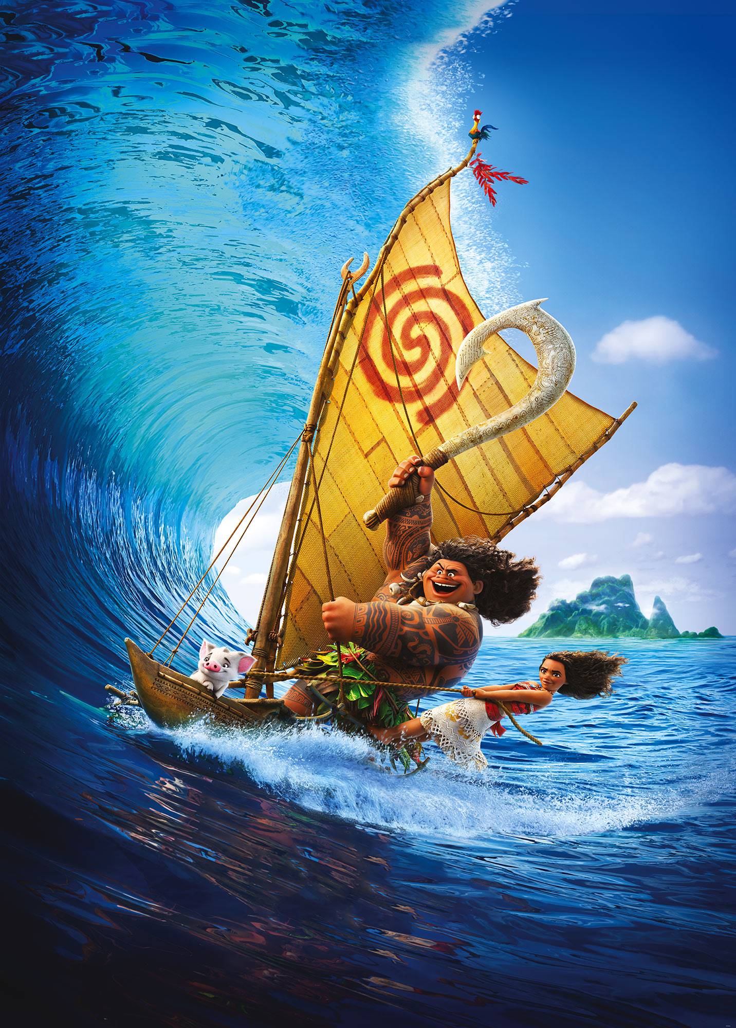 Fototapete Vaiana - Moana Ride the Wave
