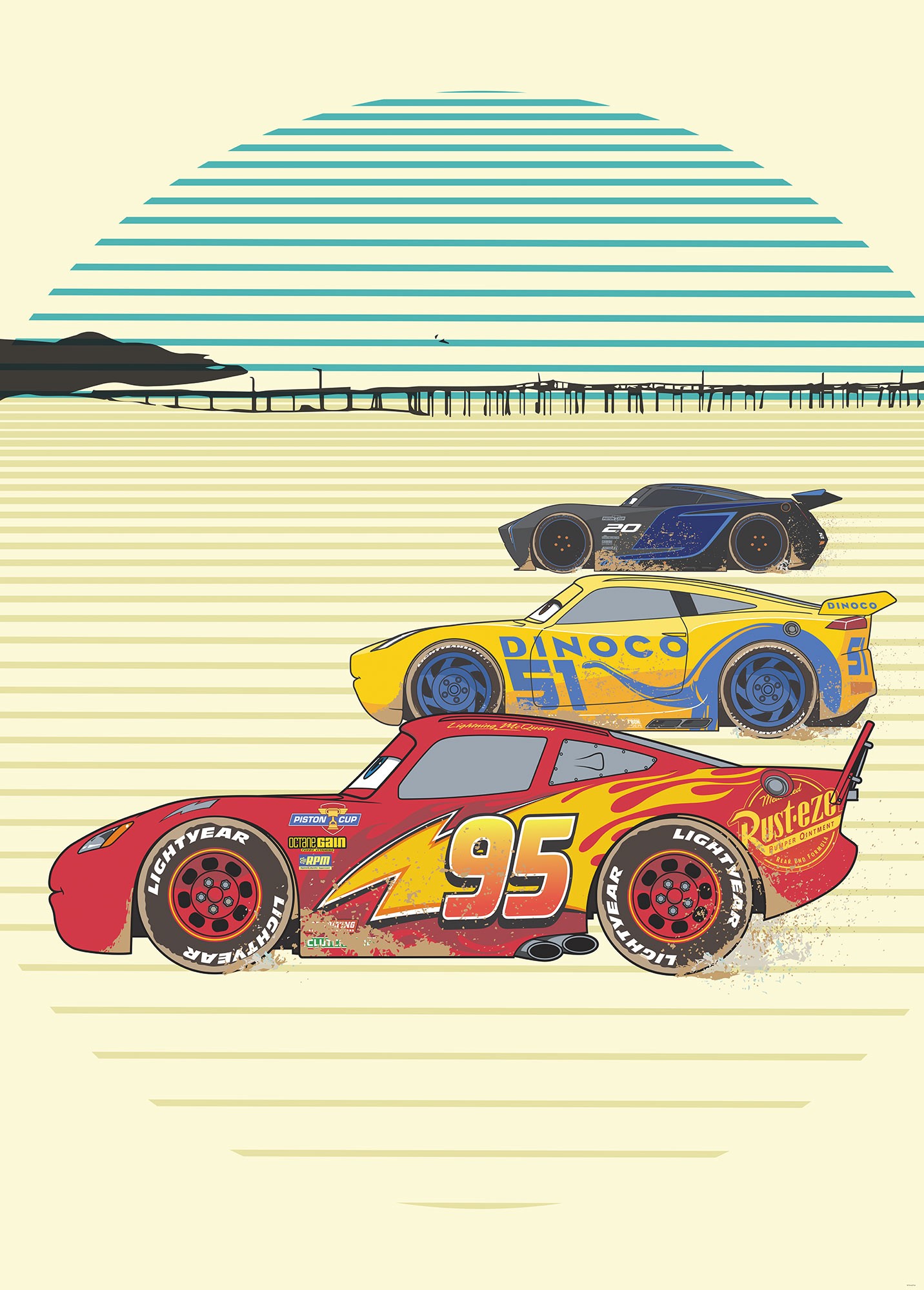 Fototapete Cars Stream Lines