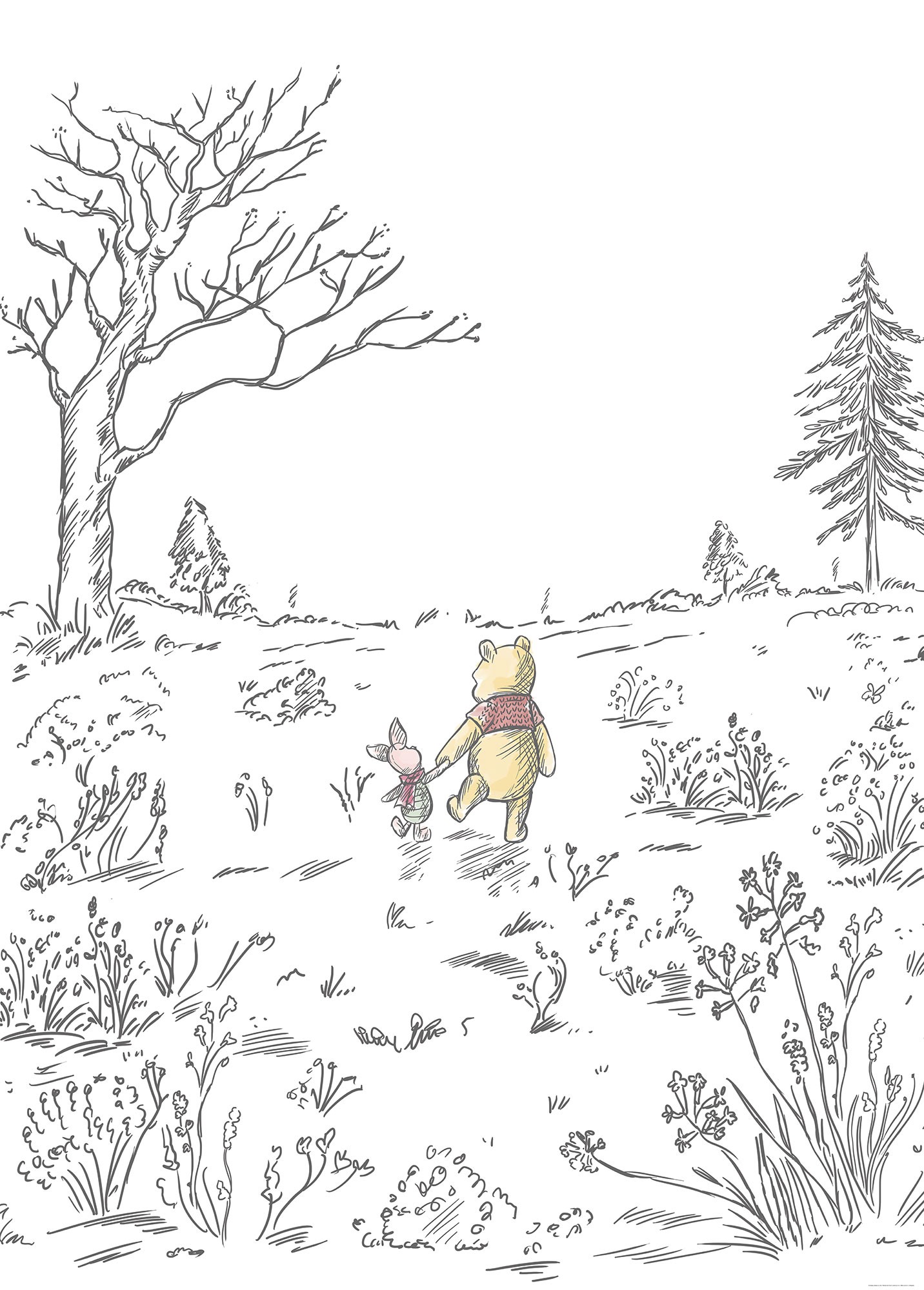 Fototapete Winnie the Pooh Walk