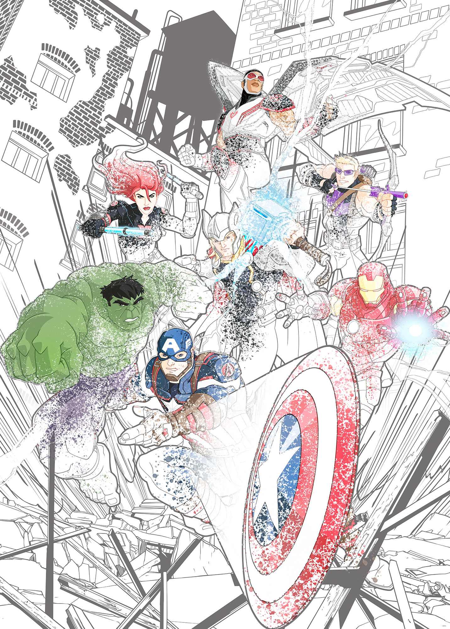 Fototapete Avengers Attack