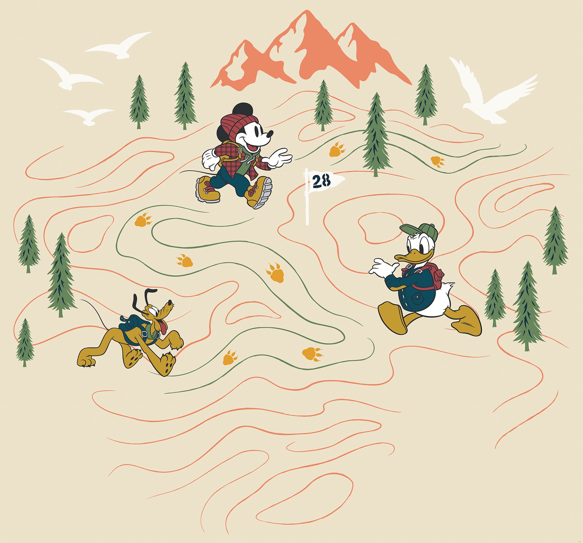 Fototapete Mickey Meets the Mountain