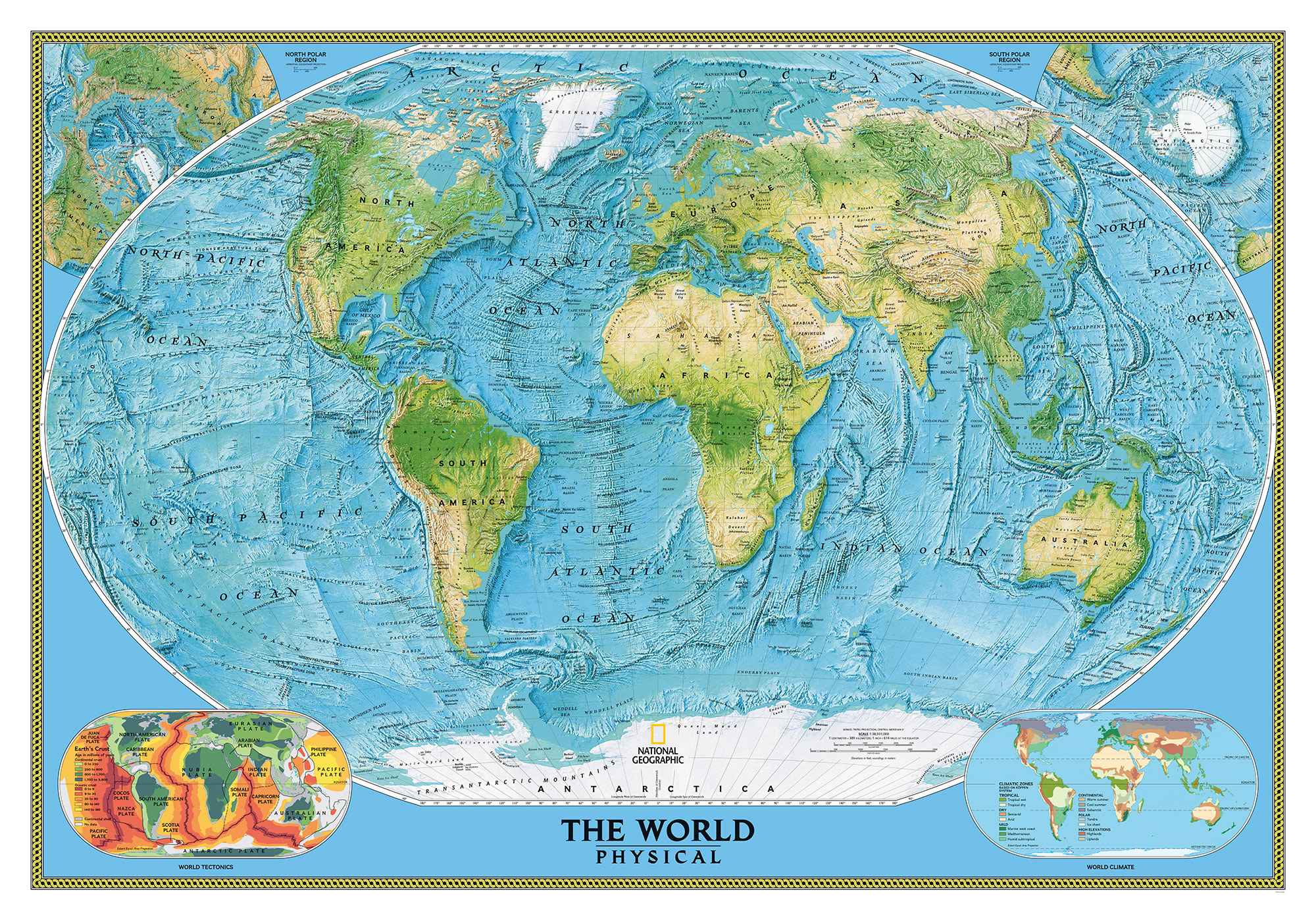Fototapete The World Physical
