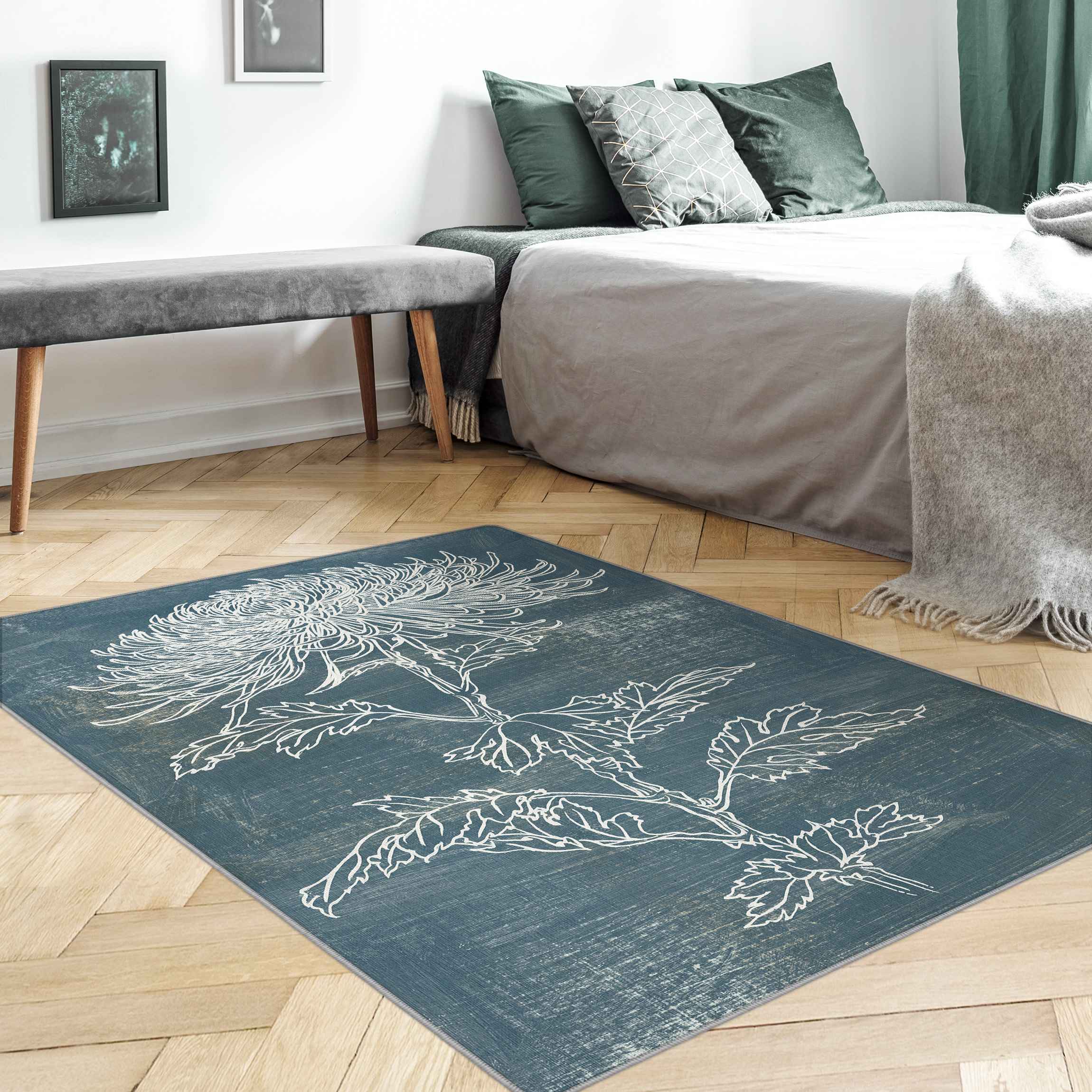 Teppich Indigo-Pflanzen II