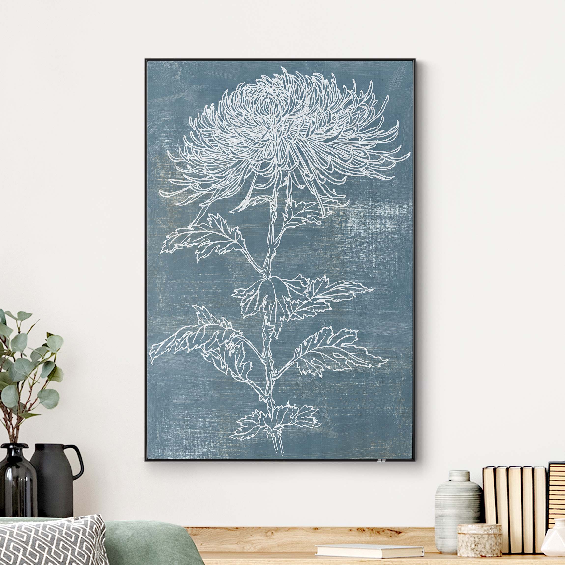 Wechselbild Indigo-Pflanzen II