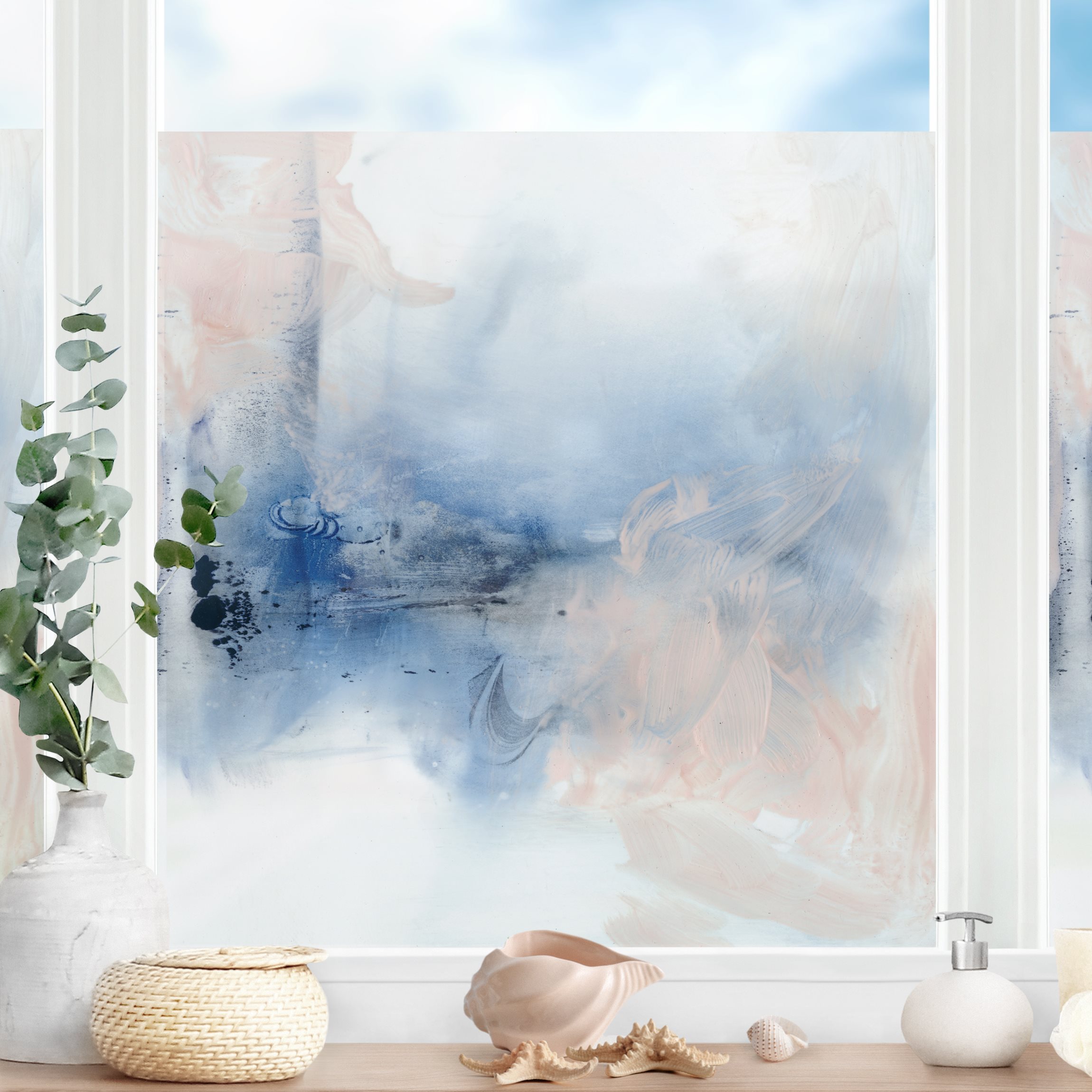 Fensterfolie Indigo & Rouge I