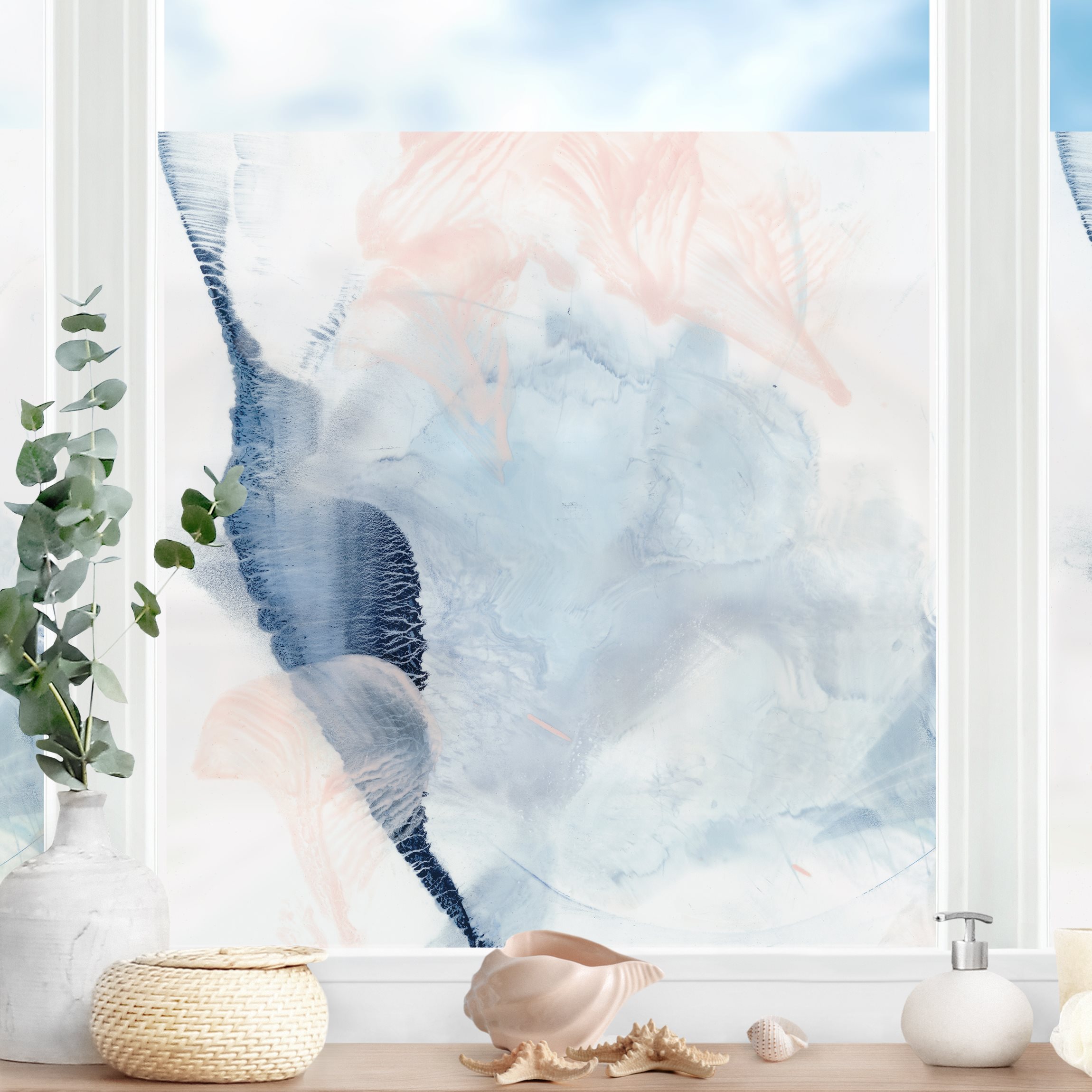 Fensterfolie Indigo & Rouge IV