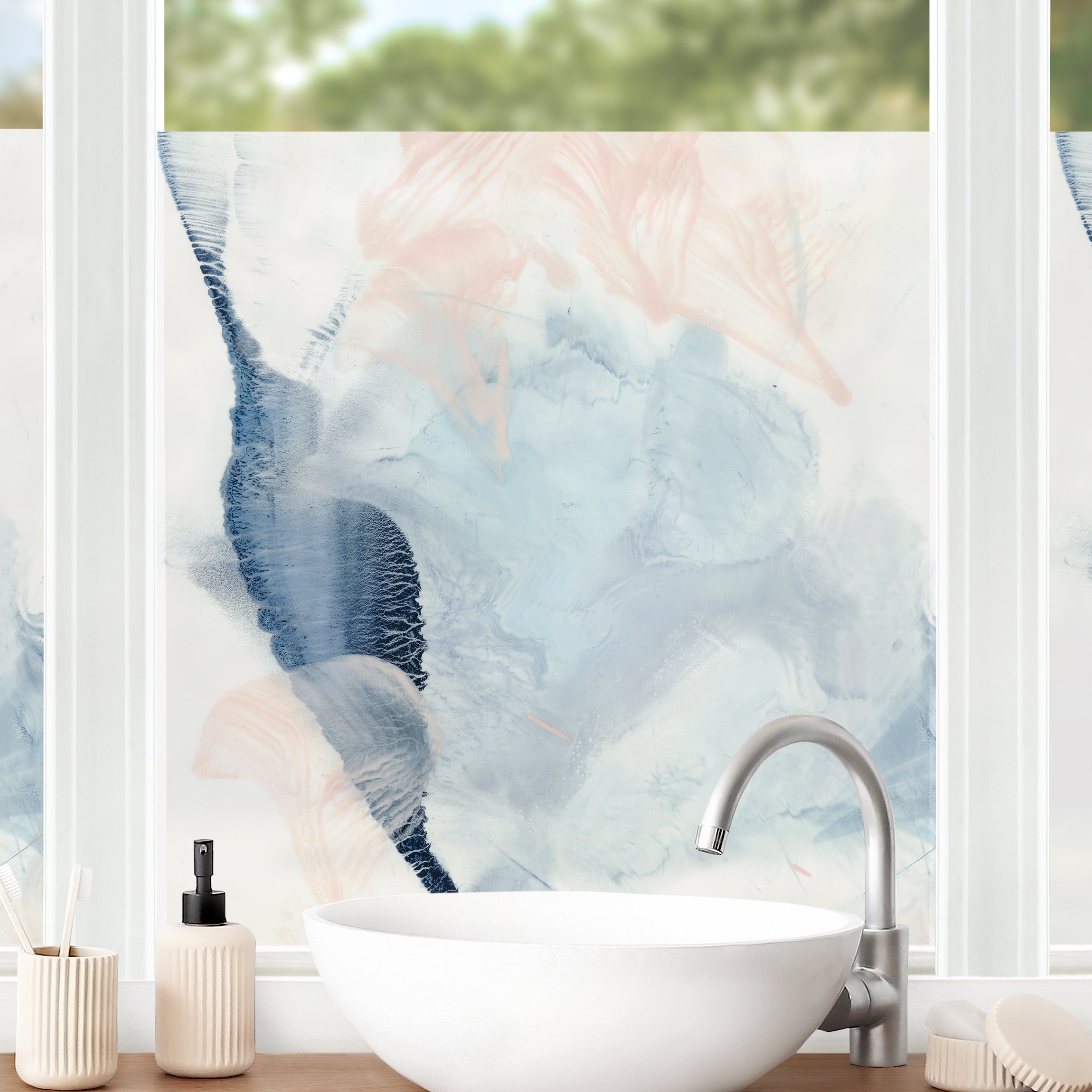 Fensterfolie Indigo & Rouge IV