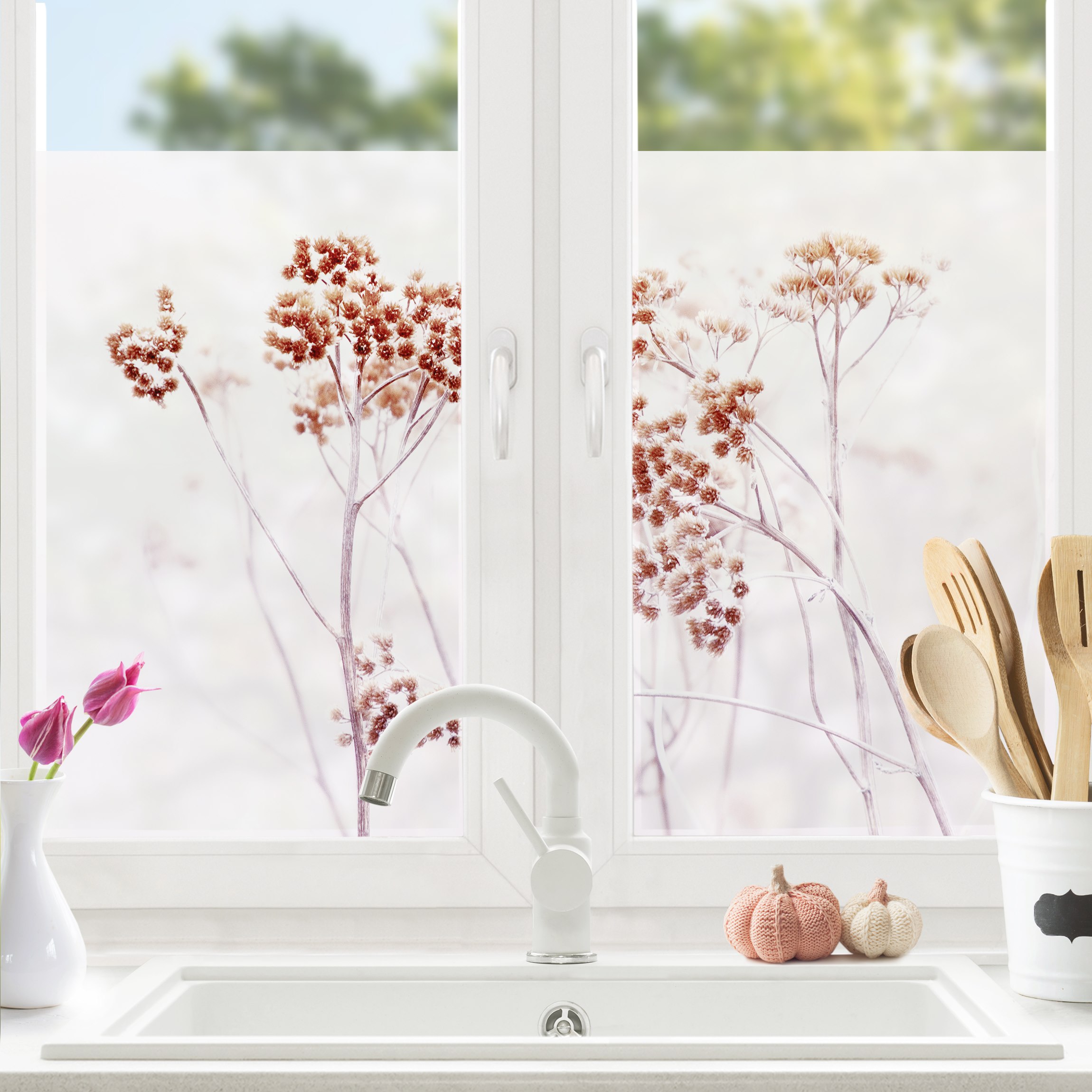 Fensterfolie Isländische Wildblumen