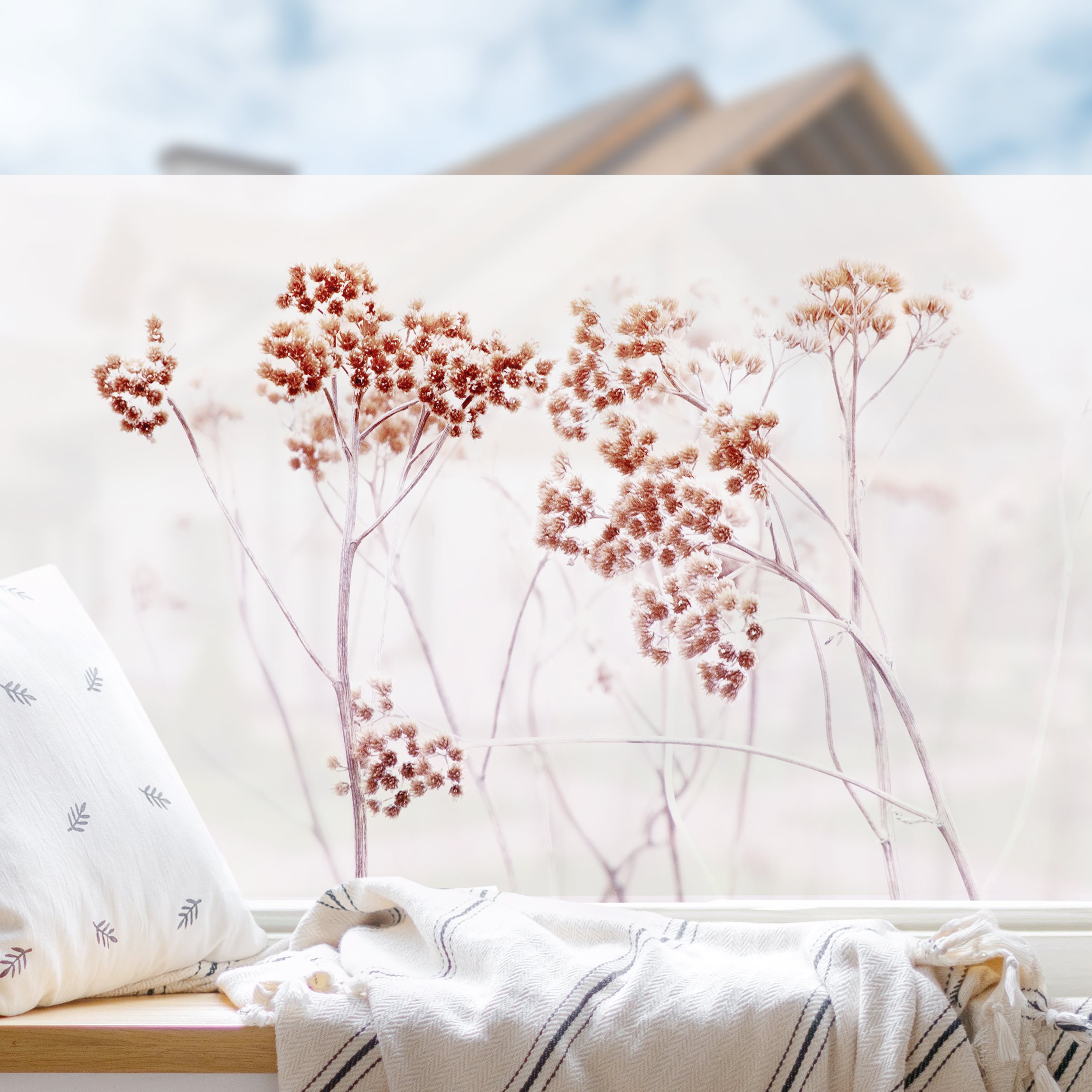 Fensterfolie Isländische Wildblumen